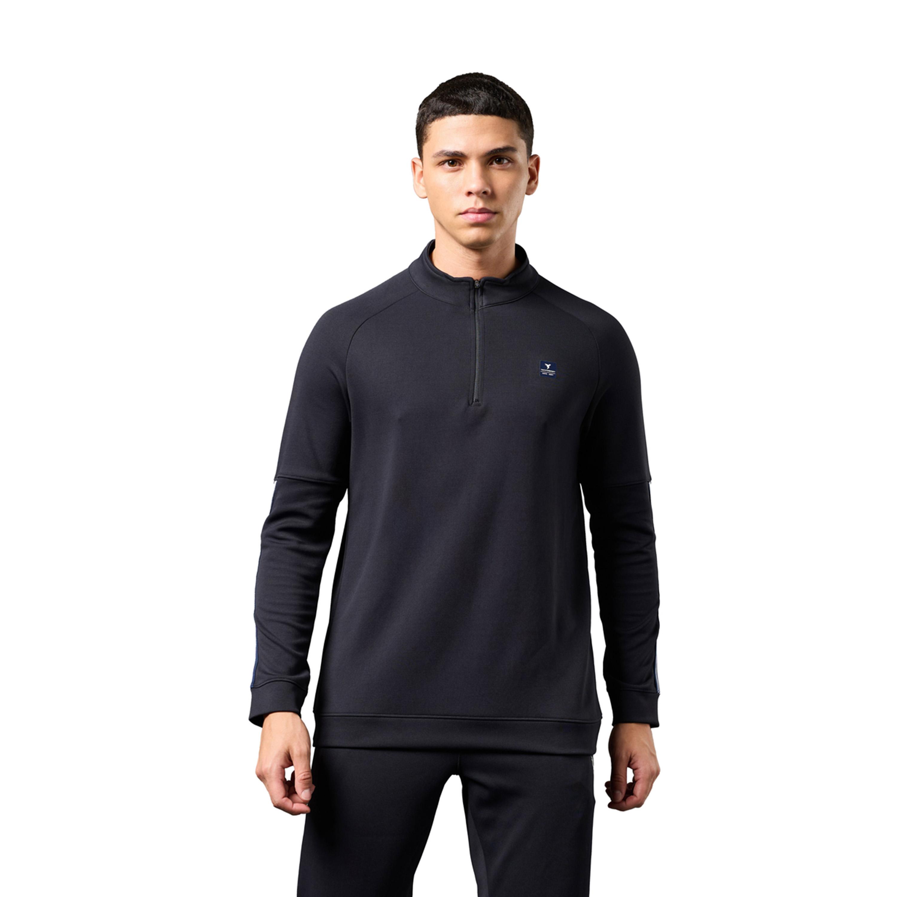 Technosport X Styli Solid 4-Way Stretch T Neck Fs-men-winterwear-hoodiesandsweatshirts-image-5