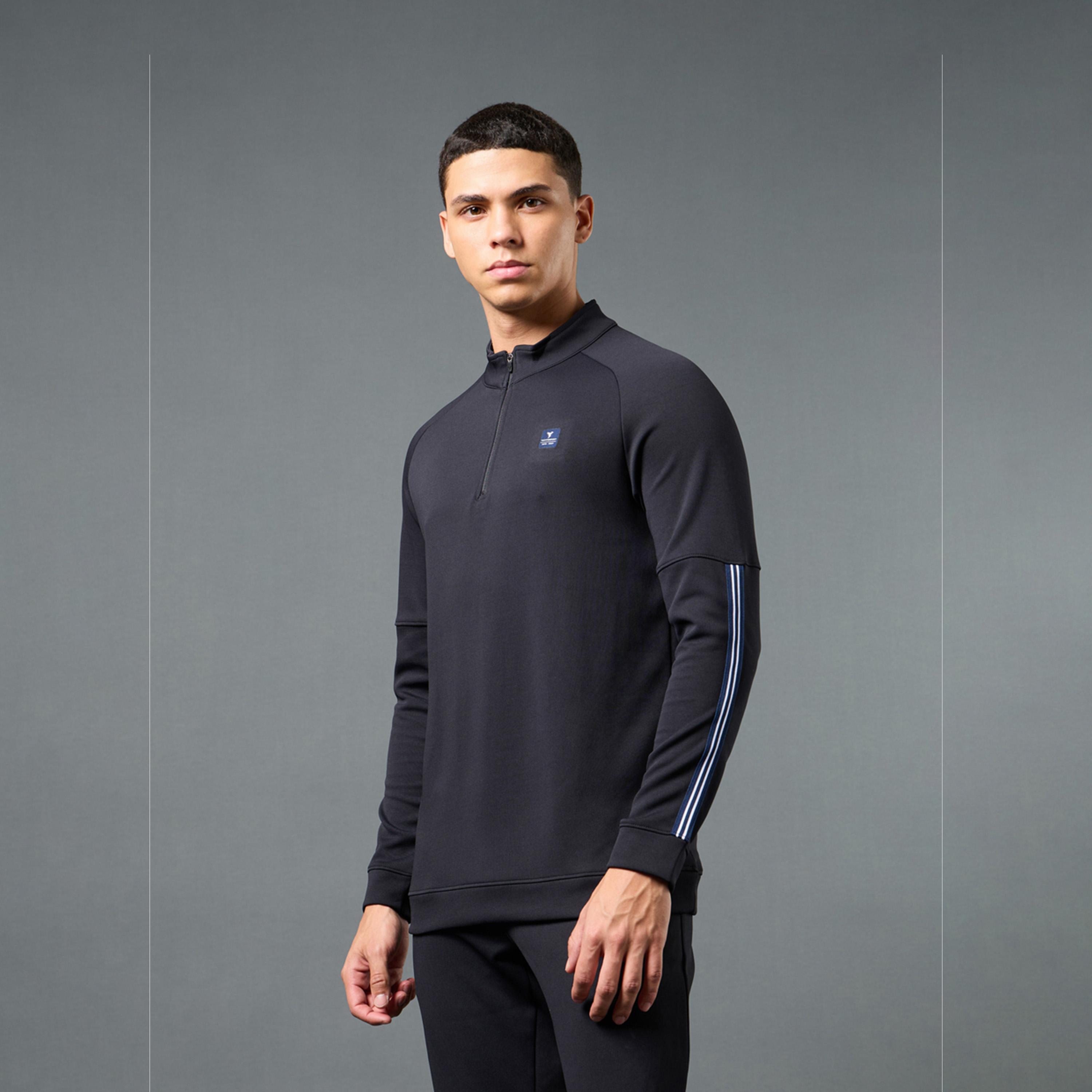 Technosport X Styli Solid 4-Way Stretch T Neck Fs-men-winterwear-hoodiesandsweatshirts-image-6