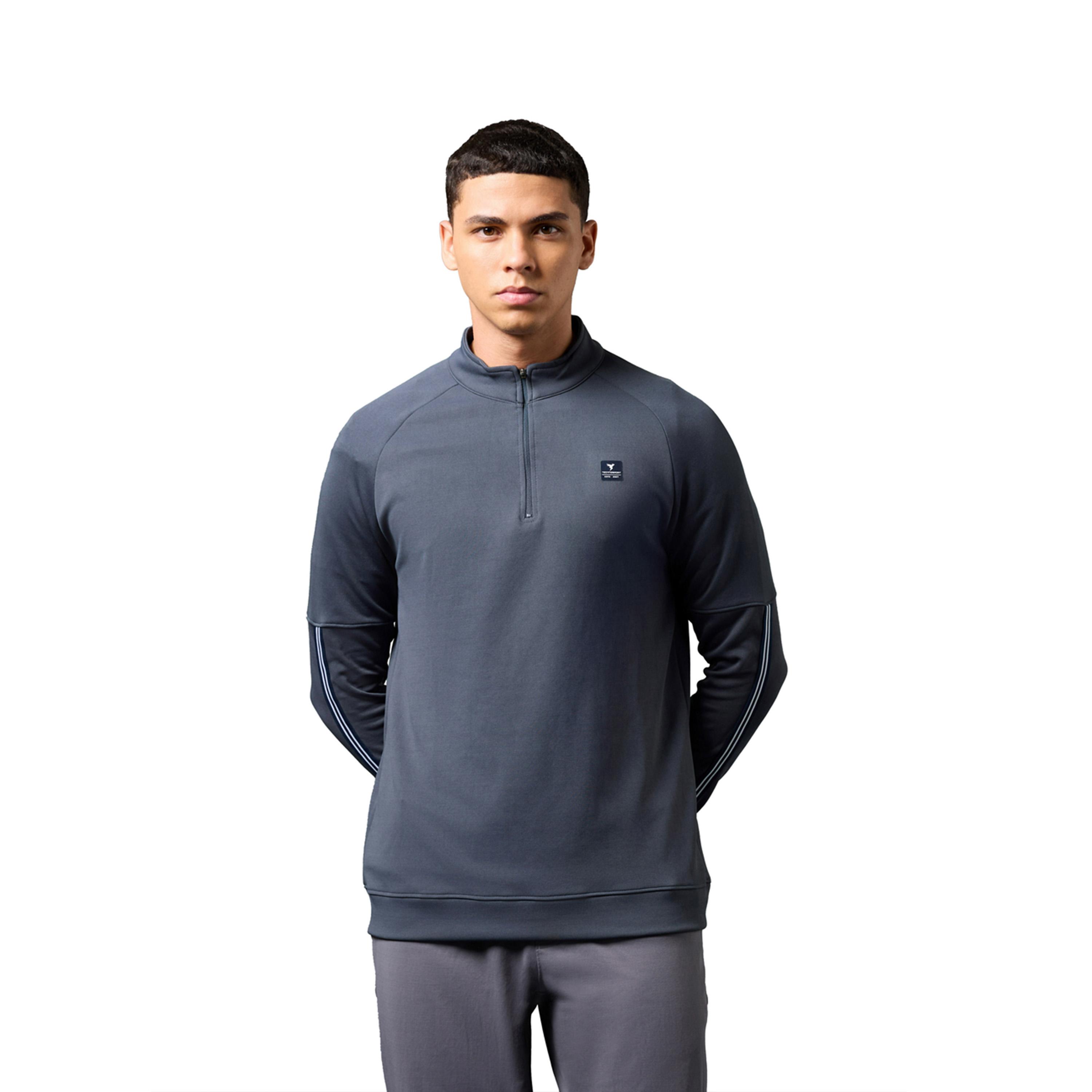 Technosport X Styli Solid 4-Way Stretch T Neck Fs-men-winterwear-hoodiesandsweatshirts-image-4
