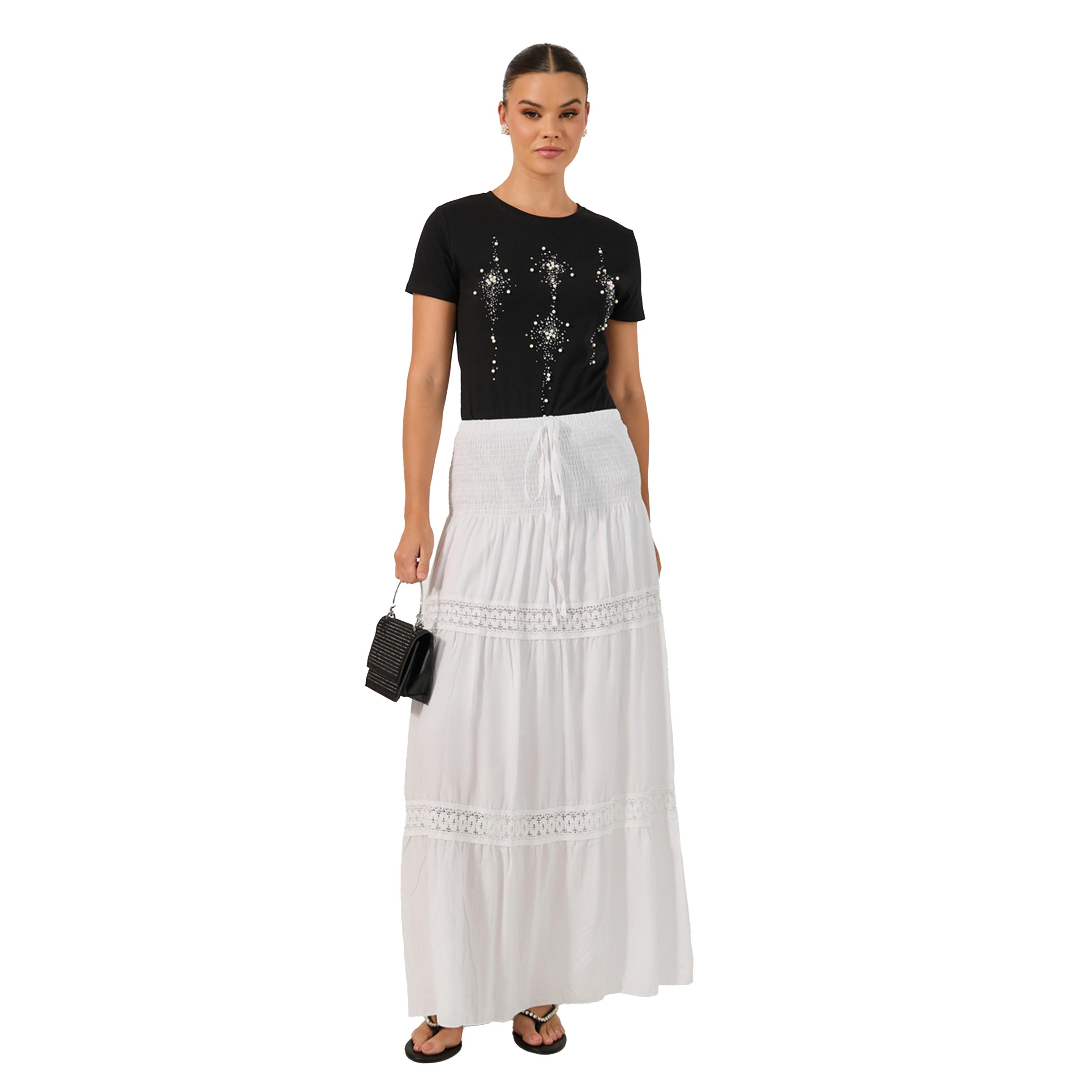 Styli Embellished Fitted Round Neck Short Sleeve T-Shirt-women-clothing-tshirts-image-3