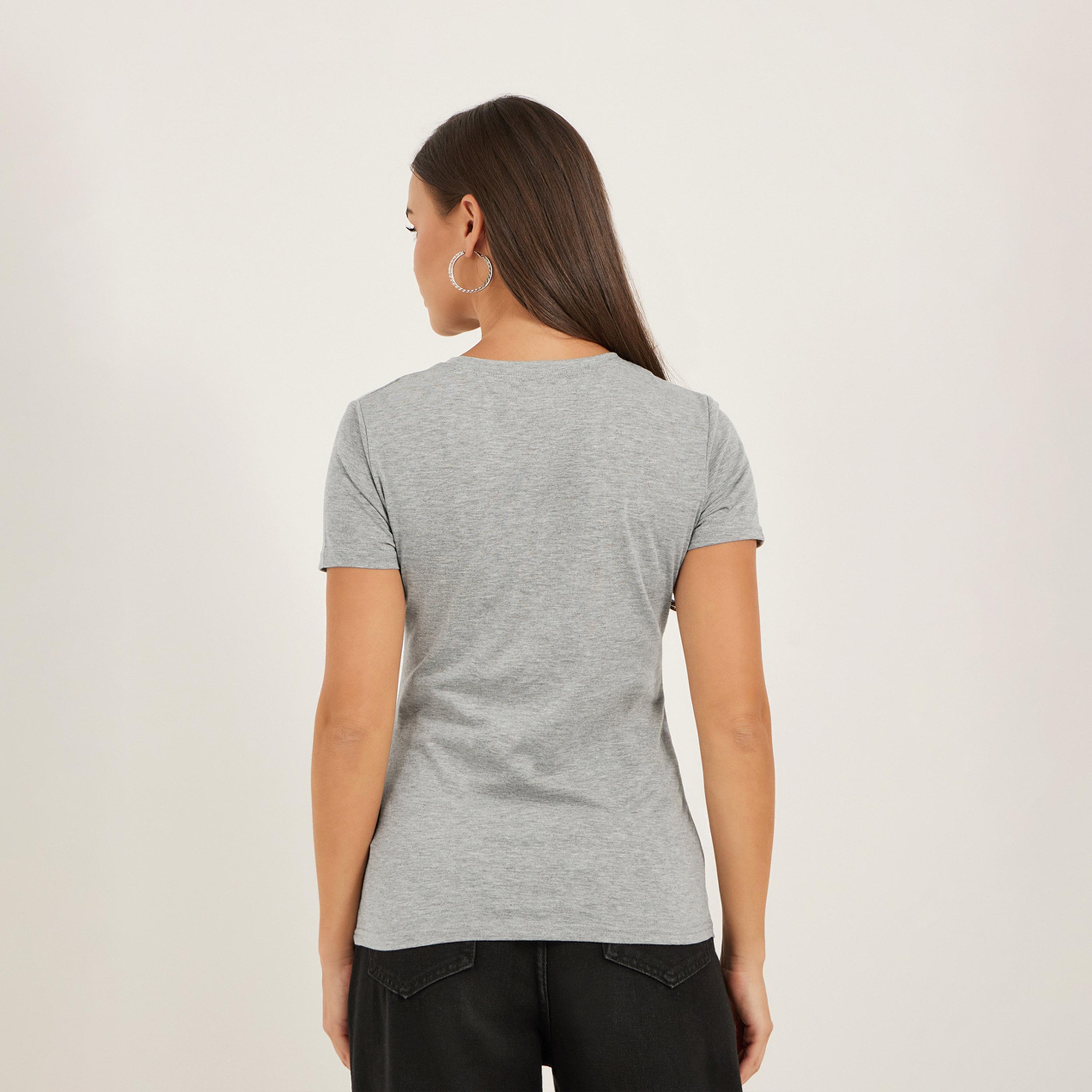 Styli Embellished Round Neck Regular Fit T-Shirt-women-clothing-tshirts-image-5