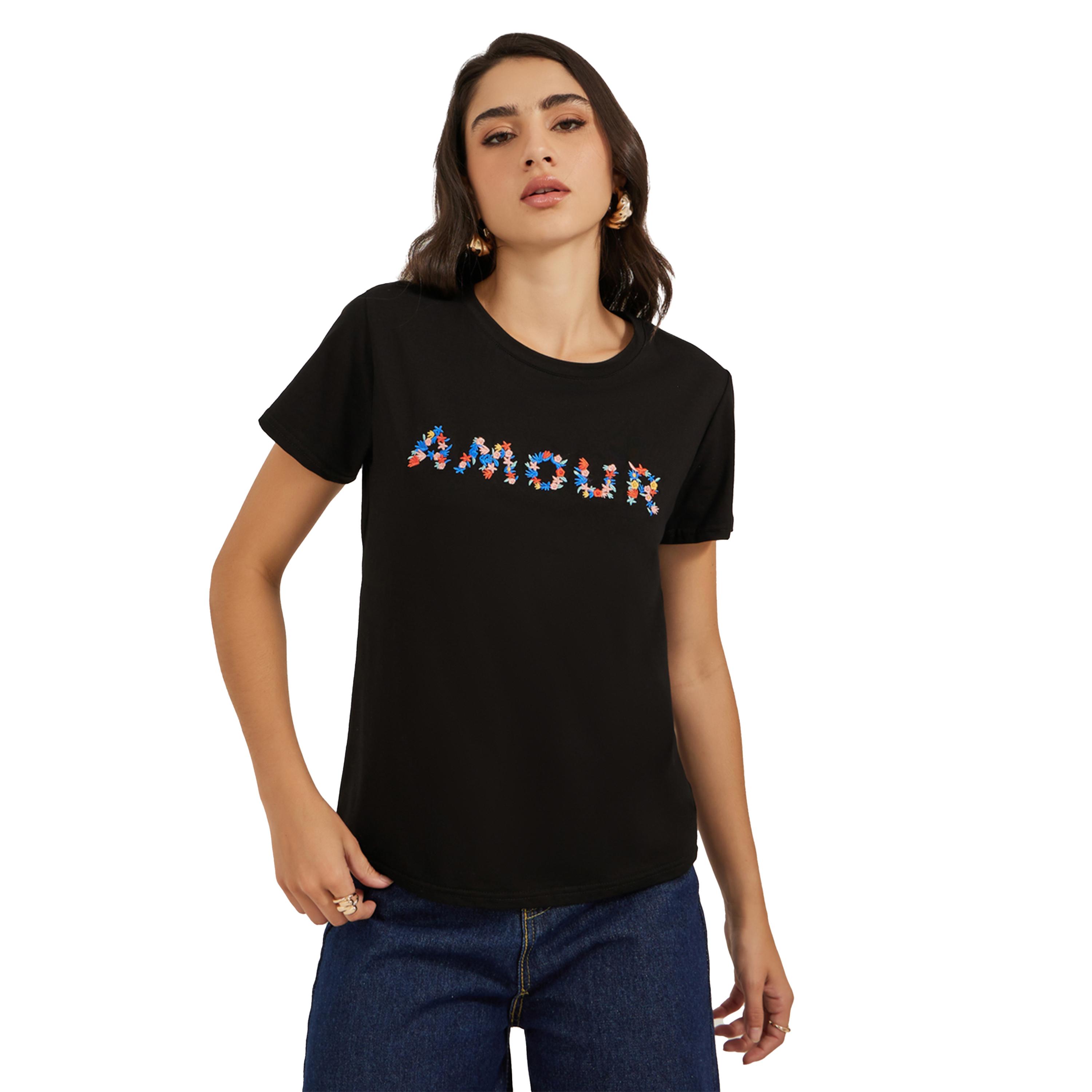 Styli Embroidered Slogan Round Neck T-Shirt-women-clothing-tshirts-image-2