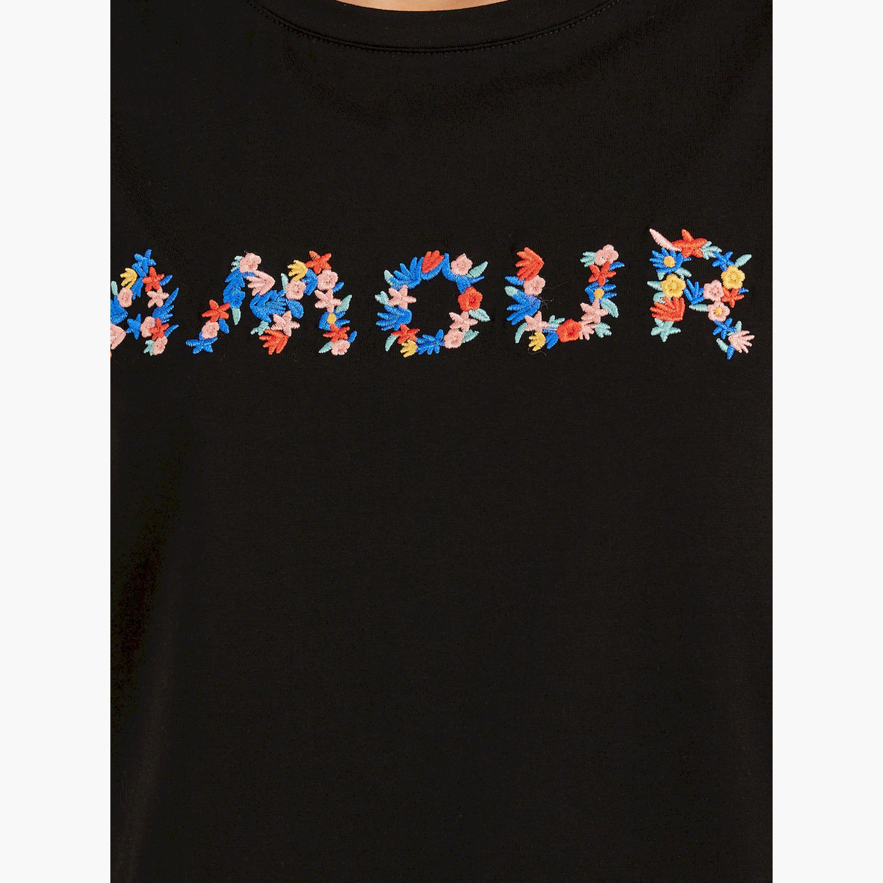 Styli Embroidered Slogan Round Neck T-Shirt-women-clothing-tshirts-image-5