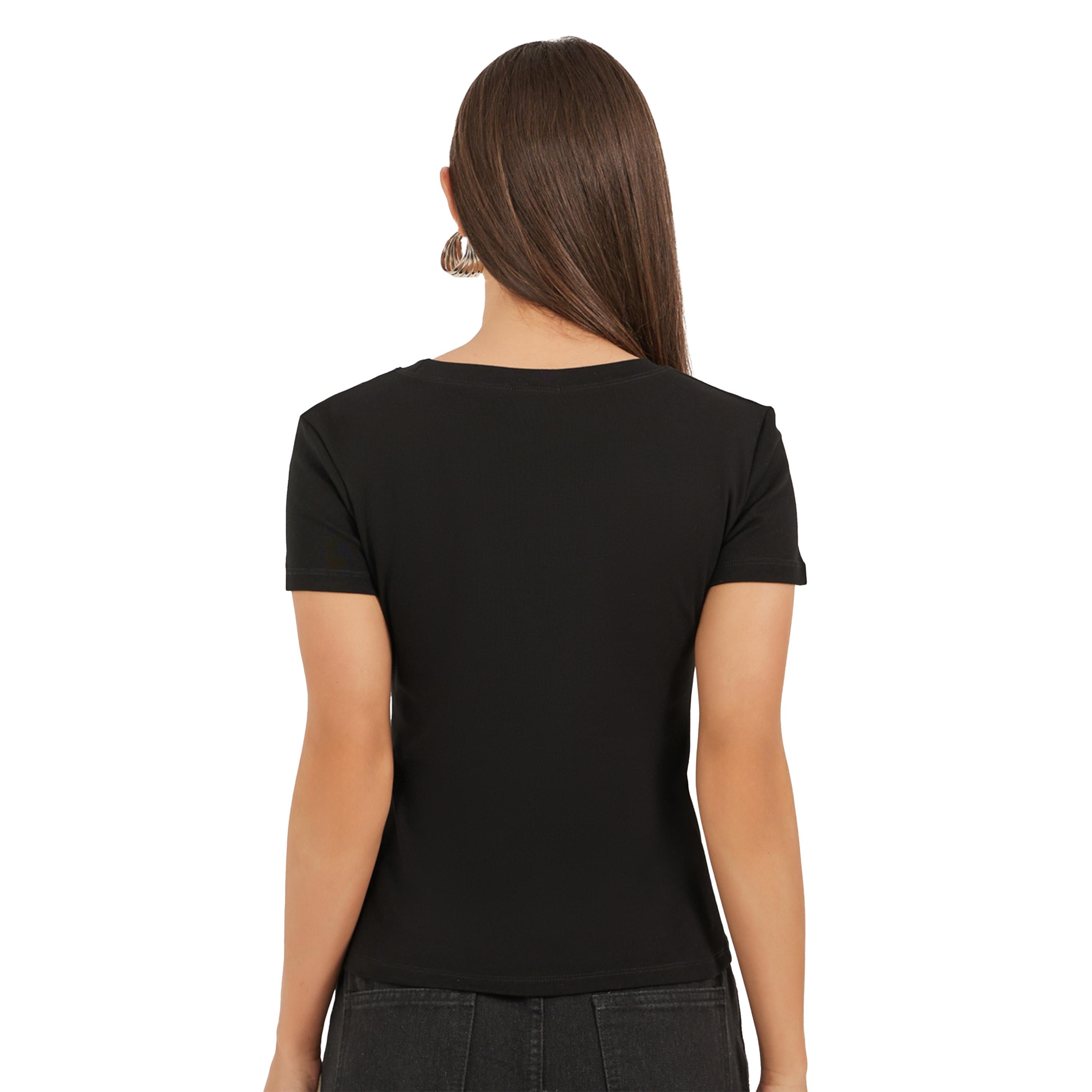 Styli Short Sleeve Eyelet Detailed Round Neck T-Shirt-women-clothing-tshirts-image-4