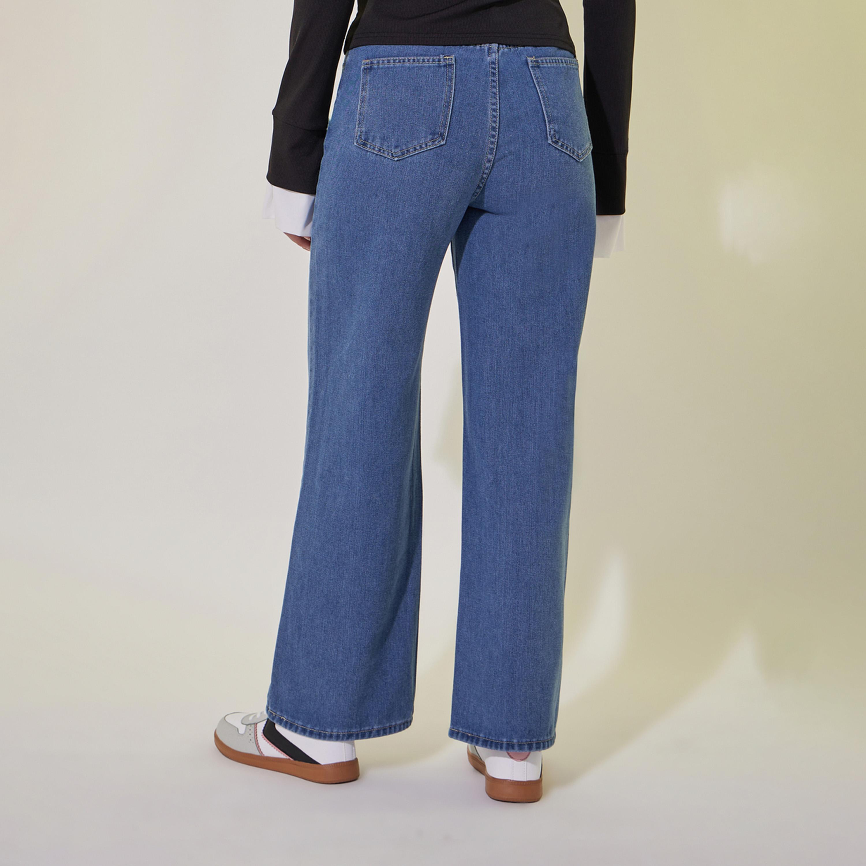 Take Two Bow Embroidered Detail Straight Fit Jeans-women-clothing-bottoms-jeans-image-5