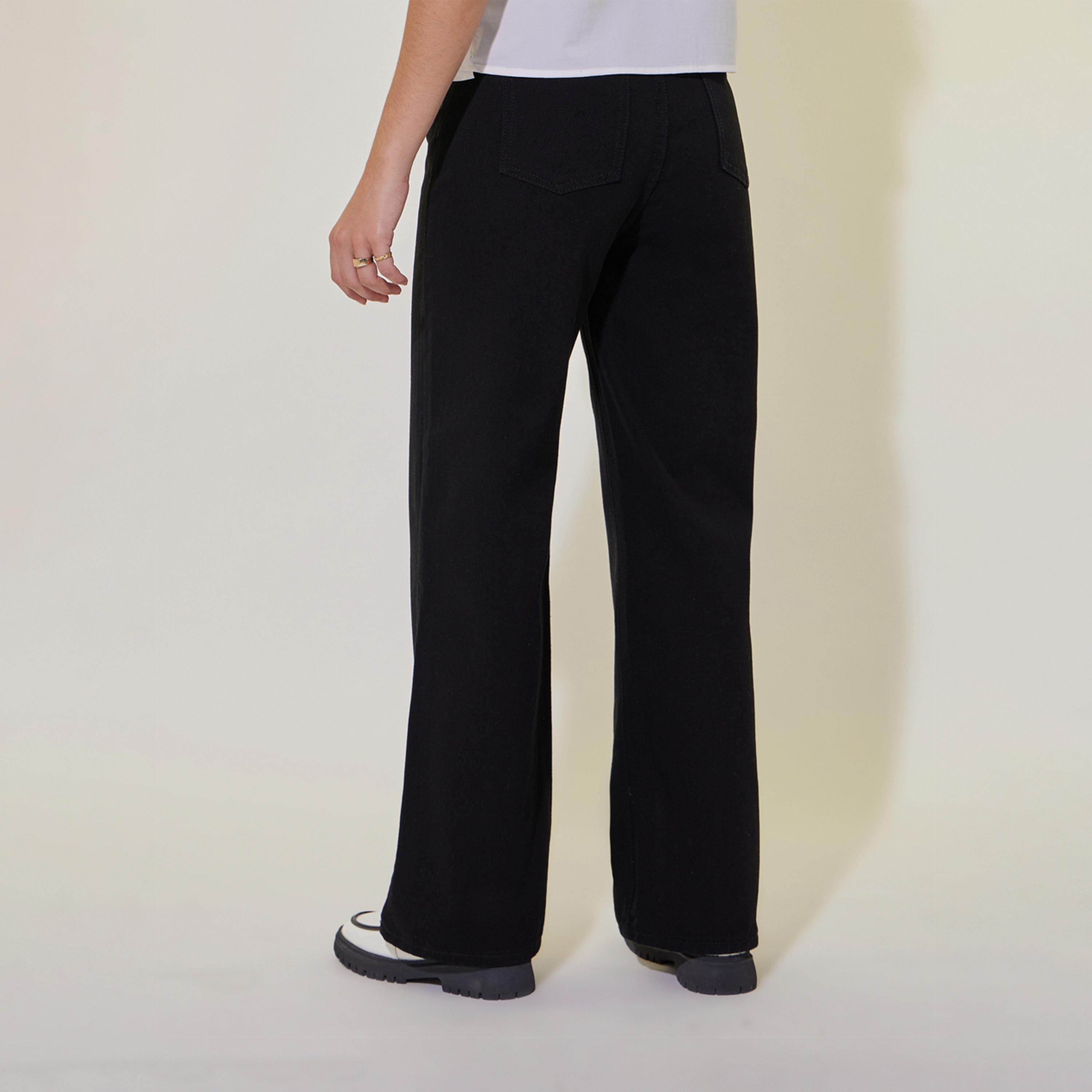 جينز بقصة مستقيمة وتفاصيل مُطرّزة-women-clothing-bottoms-jeans-image-4
