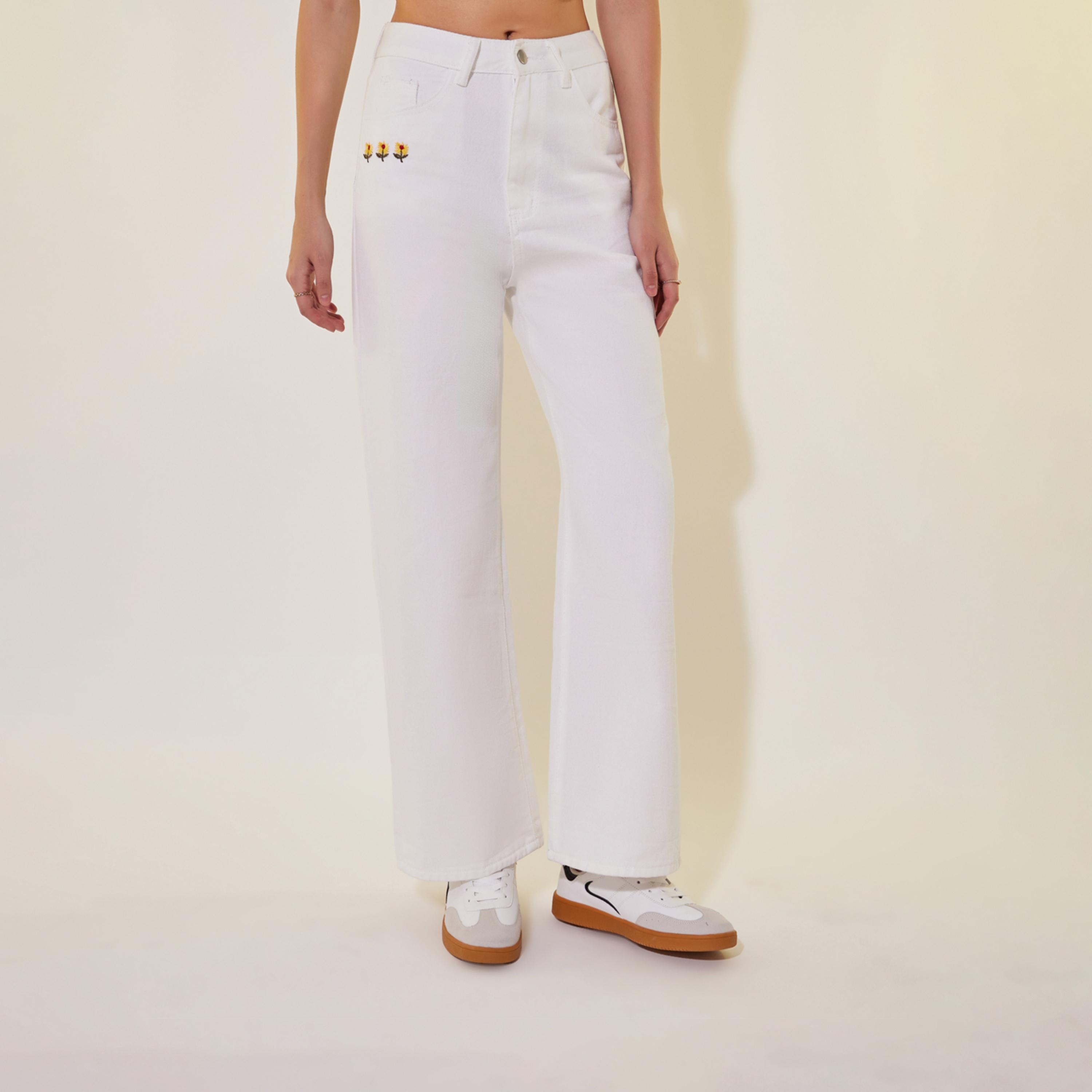 Take Two Embroidered Mid Rise Straight Fit Jeans-women-clothing-bottoms-jeans-image-2