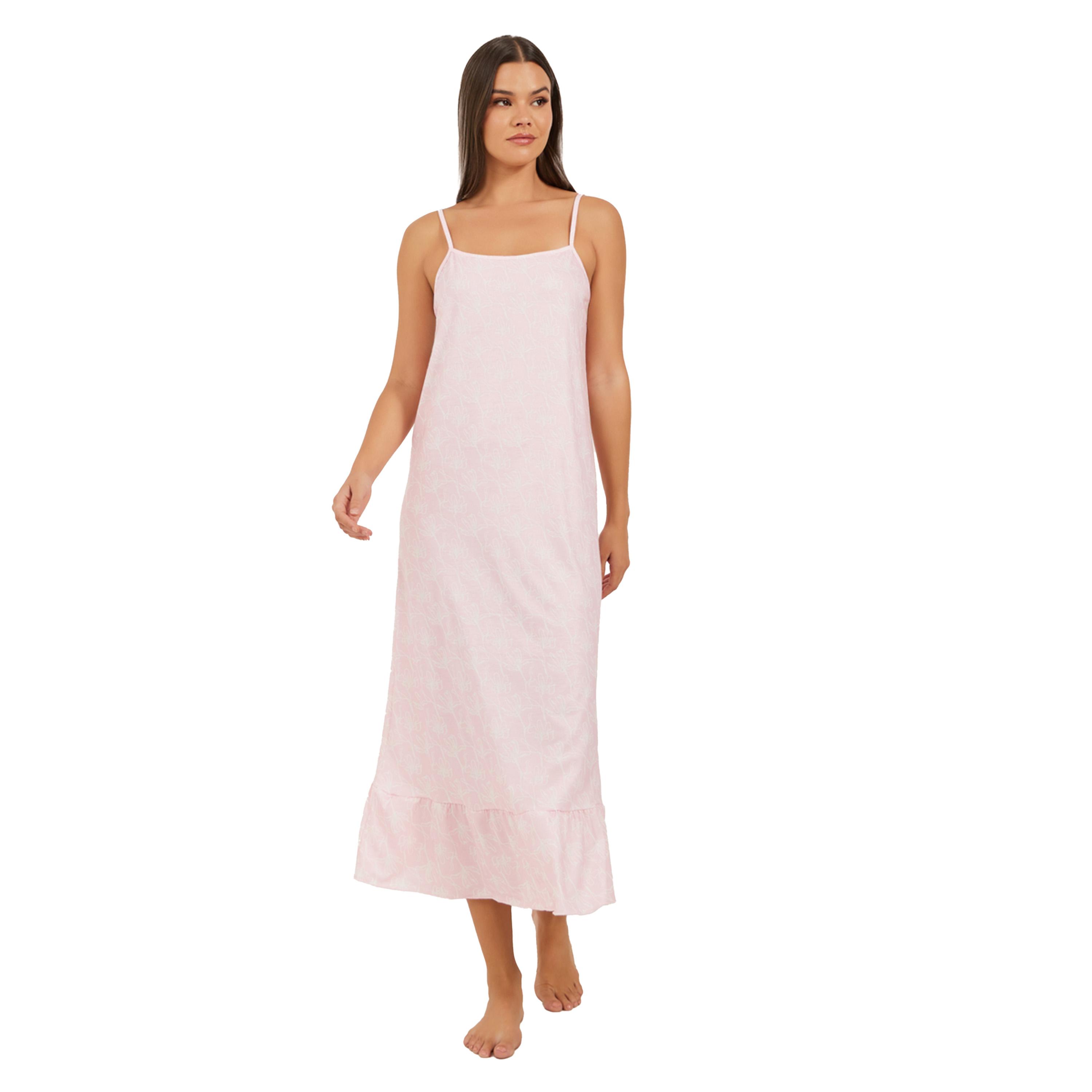 Styli Printed Strappy Ruffled Hem Slip Dress-women-clothing-nightwear-nighties-image-1