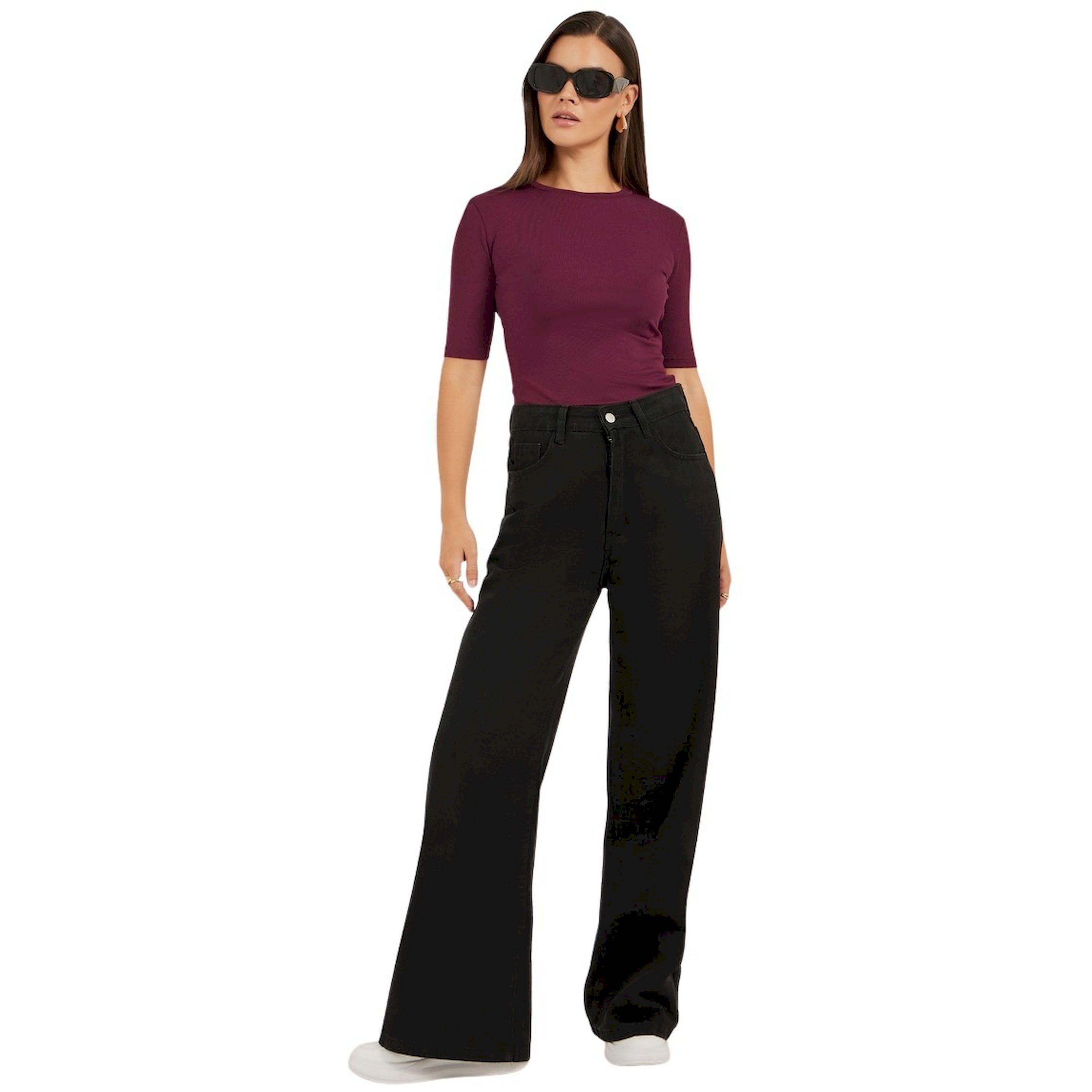 Styli Ribbed Round Neck Fitted Knit Top-women-clothing-shirtsandblouses-blouses-image-2