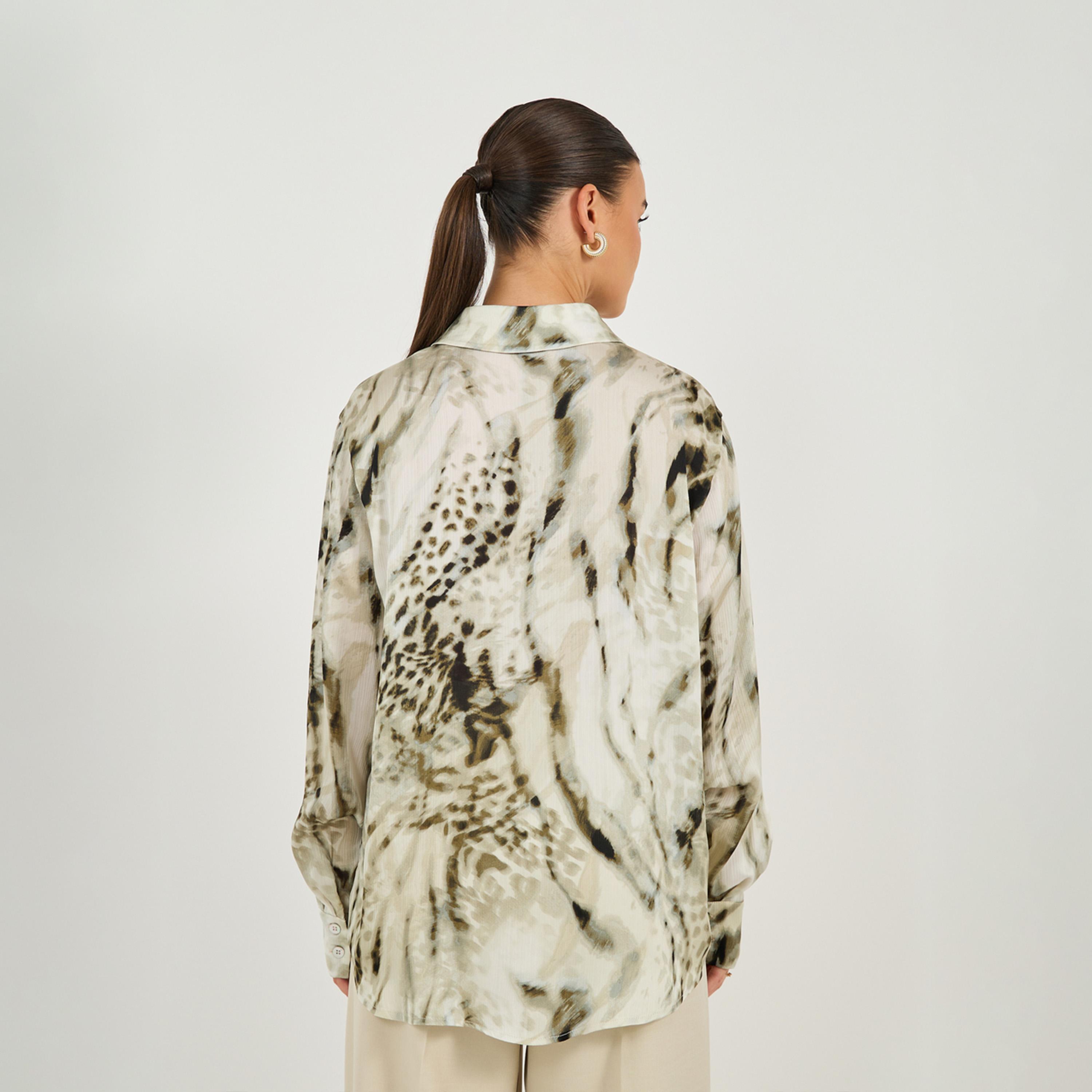 Styli Animal Print Collared Oversized Shirt-women-clothing-shirtsandblouses-shirts-image-6