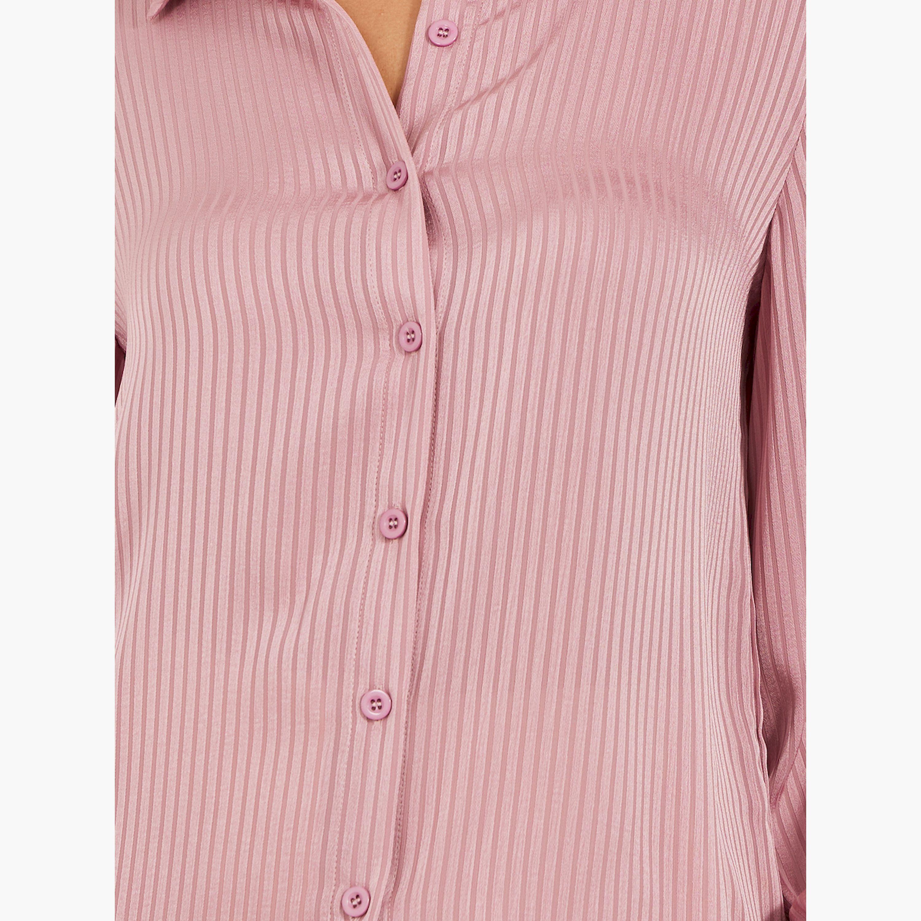 Styli Striped Balloon Sleeve Regular Fit Shirt-women-clothing-shirtsandblouses-shirts-image-4