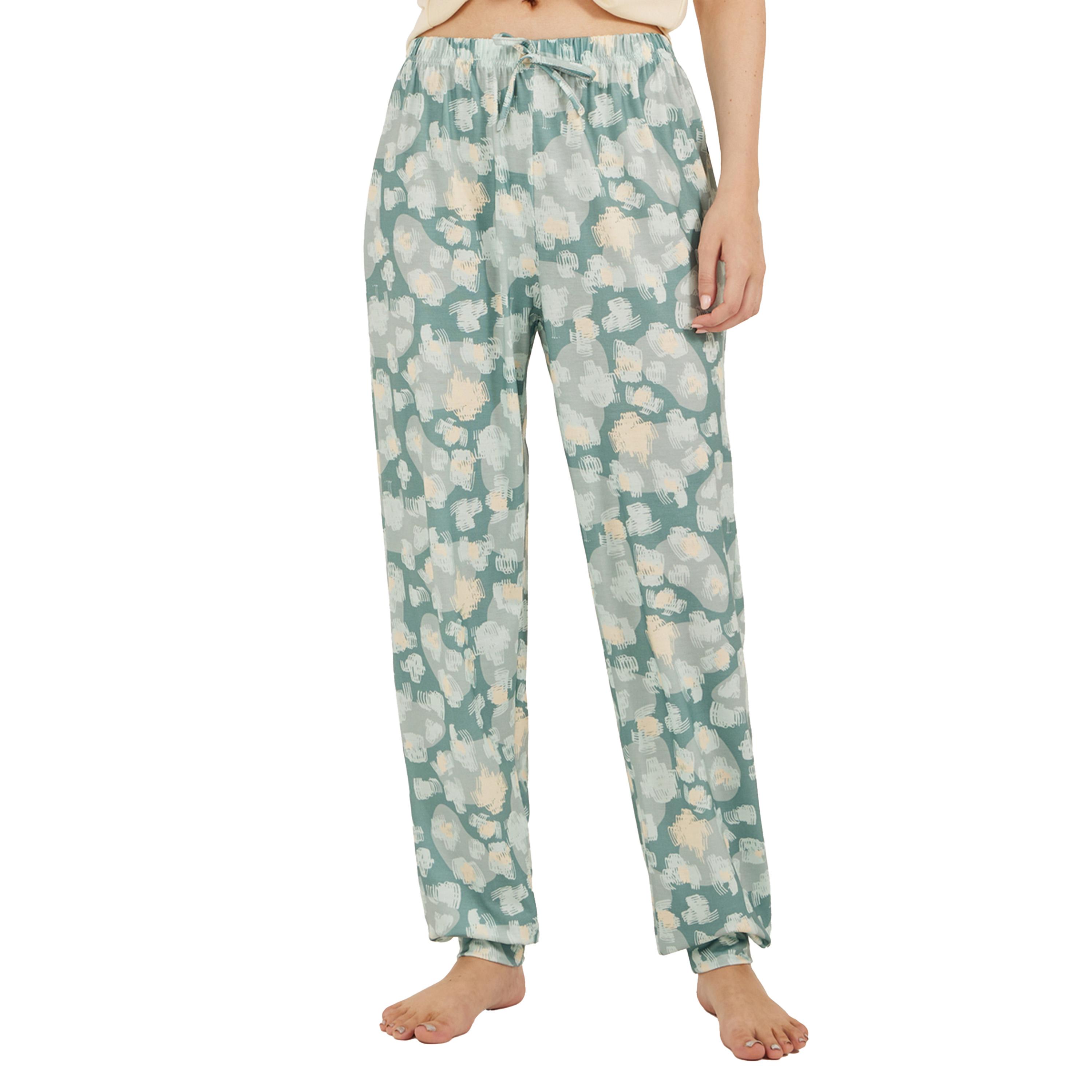 Styli Graphic Print Tank Top and Floral Print Cuffed Pyjama Set-women-clothing-nightwear-pyjamas-longsets-image-5