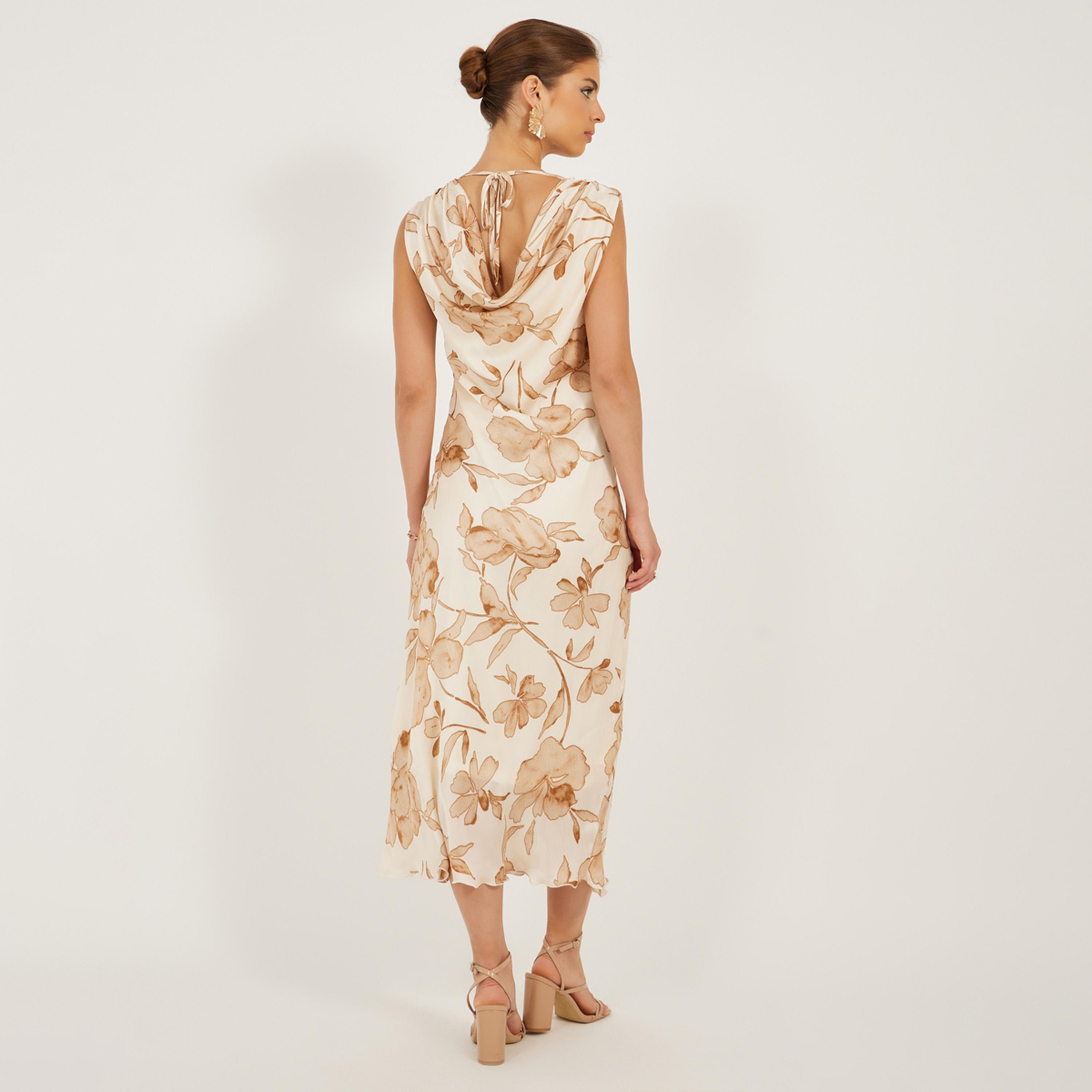 ستايلي - فستان ميدي بدون أكمام بقصة A مطبوع-women-clothing-dresses-image-6