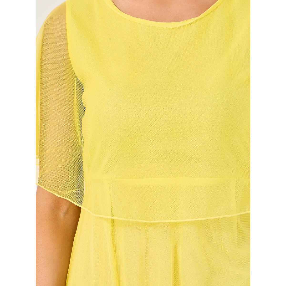 Mesh Cape Sleeve A-Line Maxi Dress-women-clothing-dresses-image-4