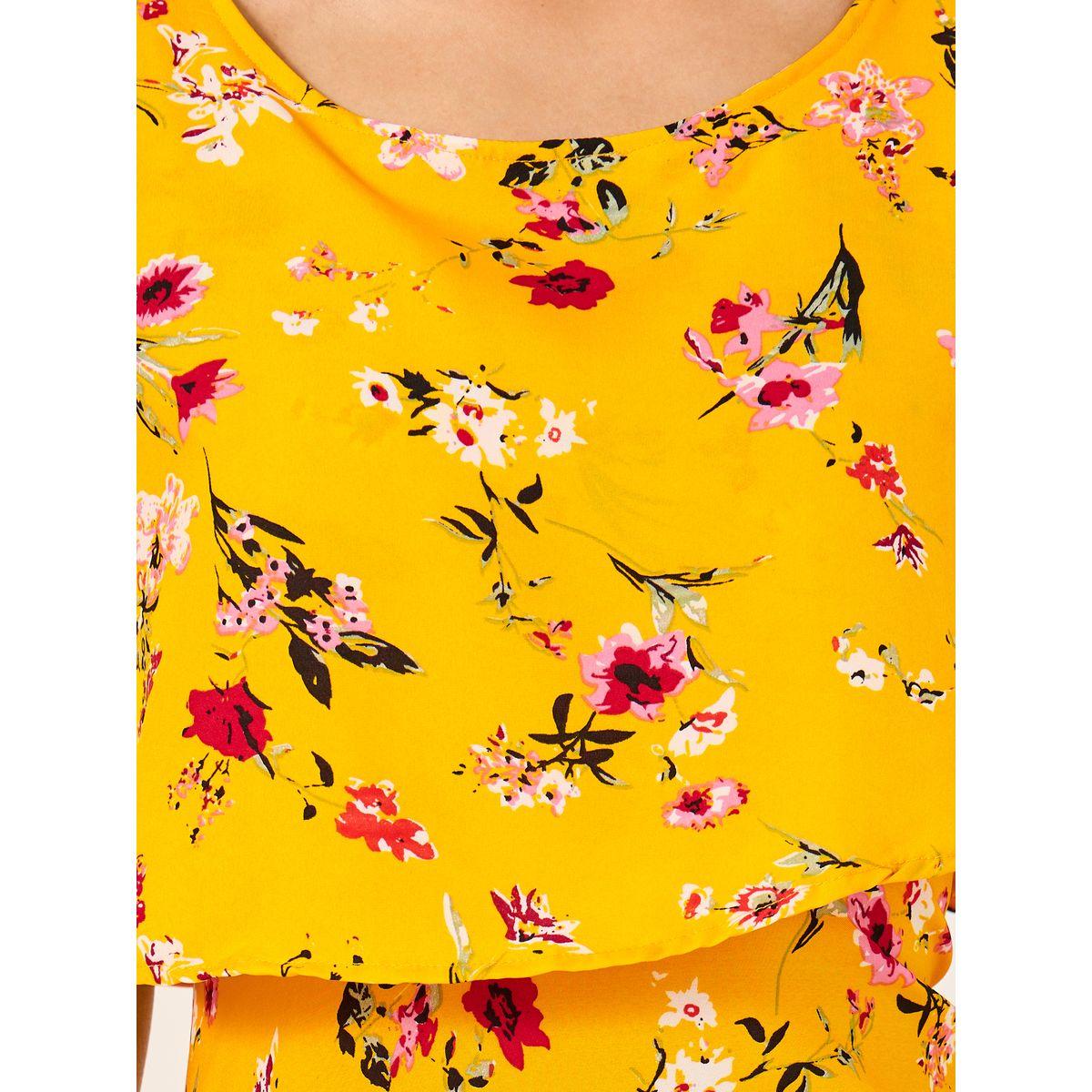 فستان طويل مطبع بالكامل مع أكمام كيب-women-clothing-dresses-image-5