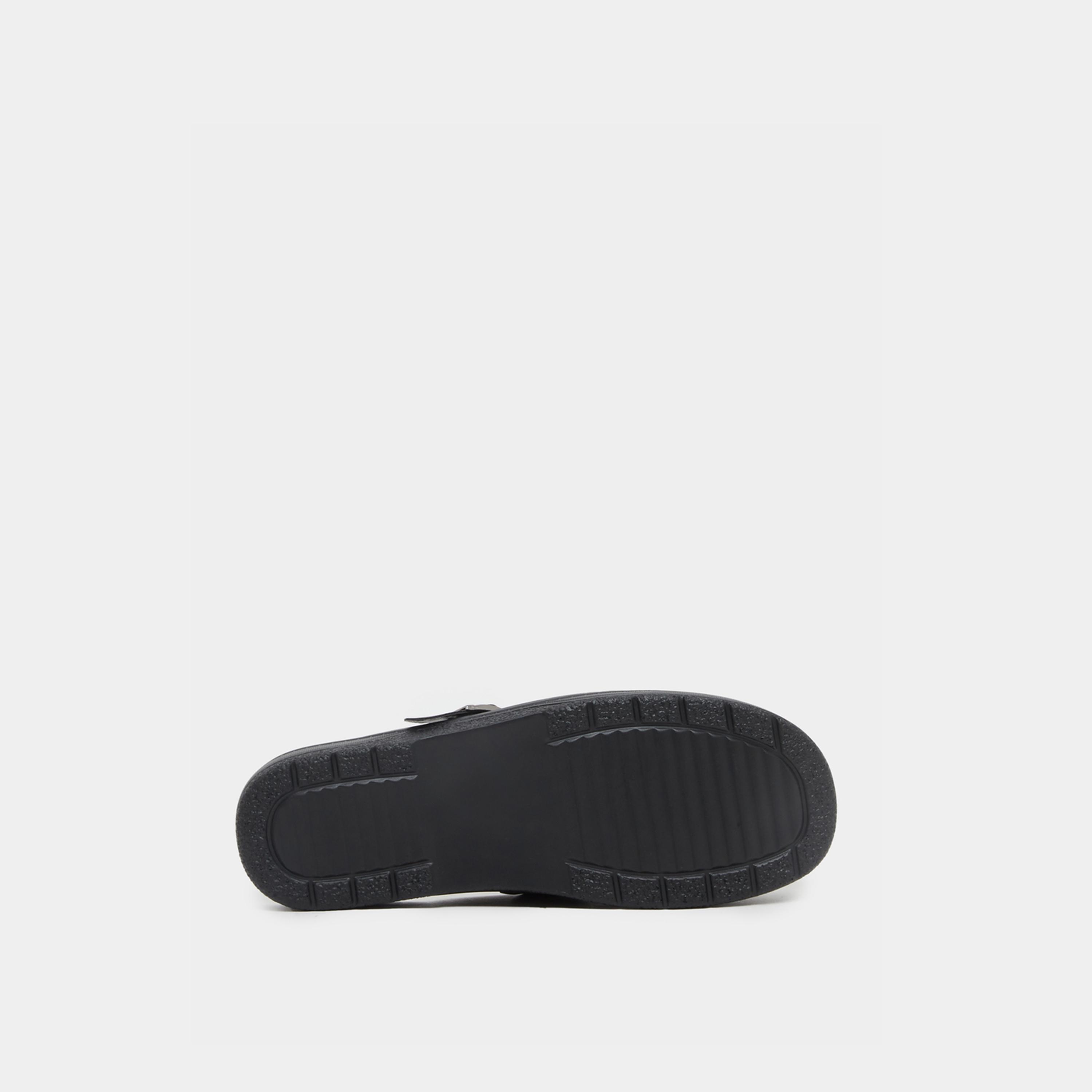 Styli Faux Leather Slip On Clogs with Buckle Detail-men-shoes-flipflopsandslides-image-6
