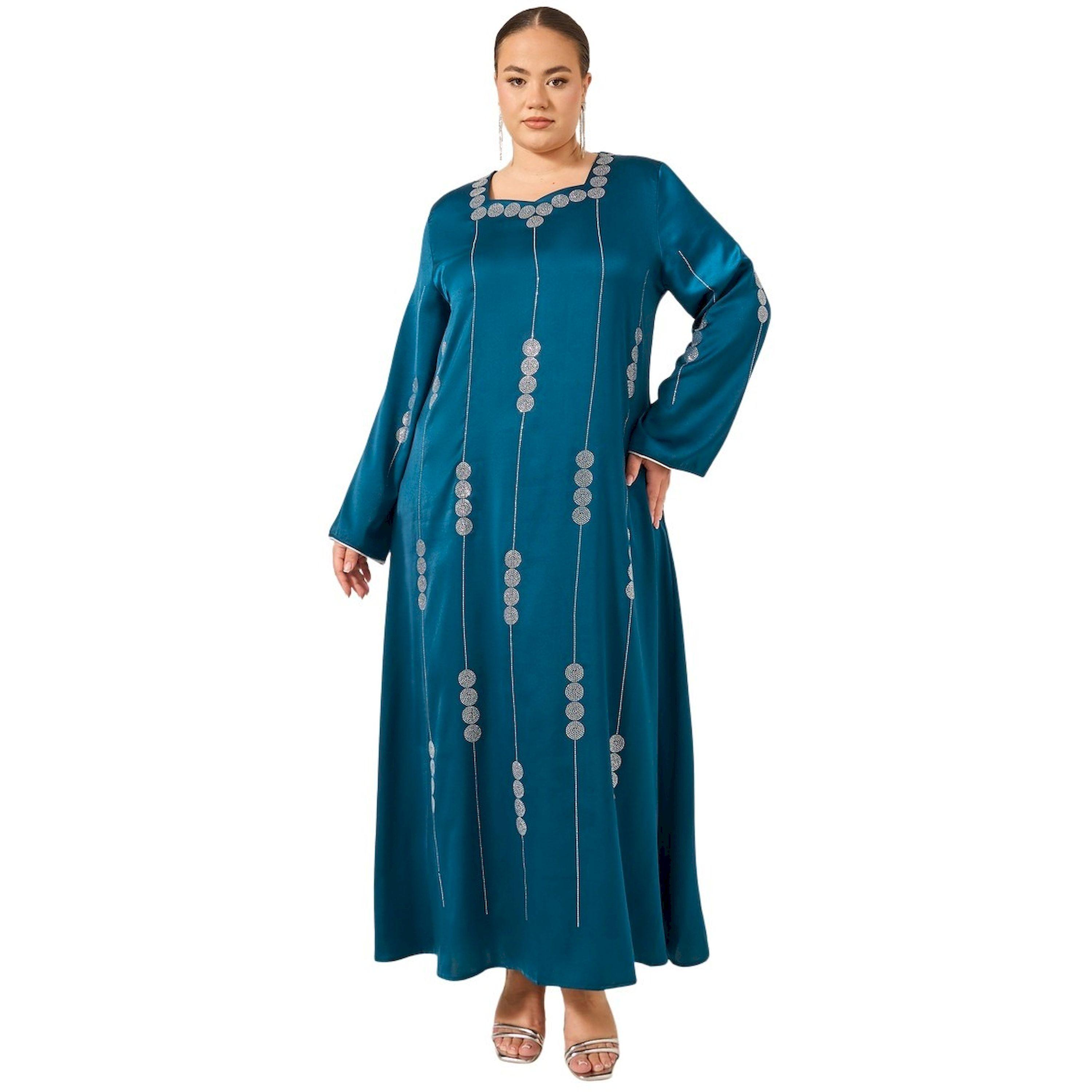 Styli Plus Size Embellished Sweetheart Neck Jalabiya-women-arabicclothing-jalabiyas-image-2