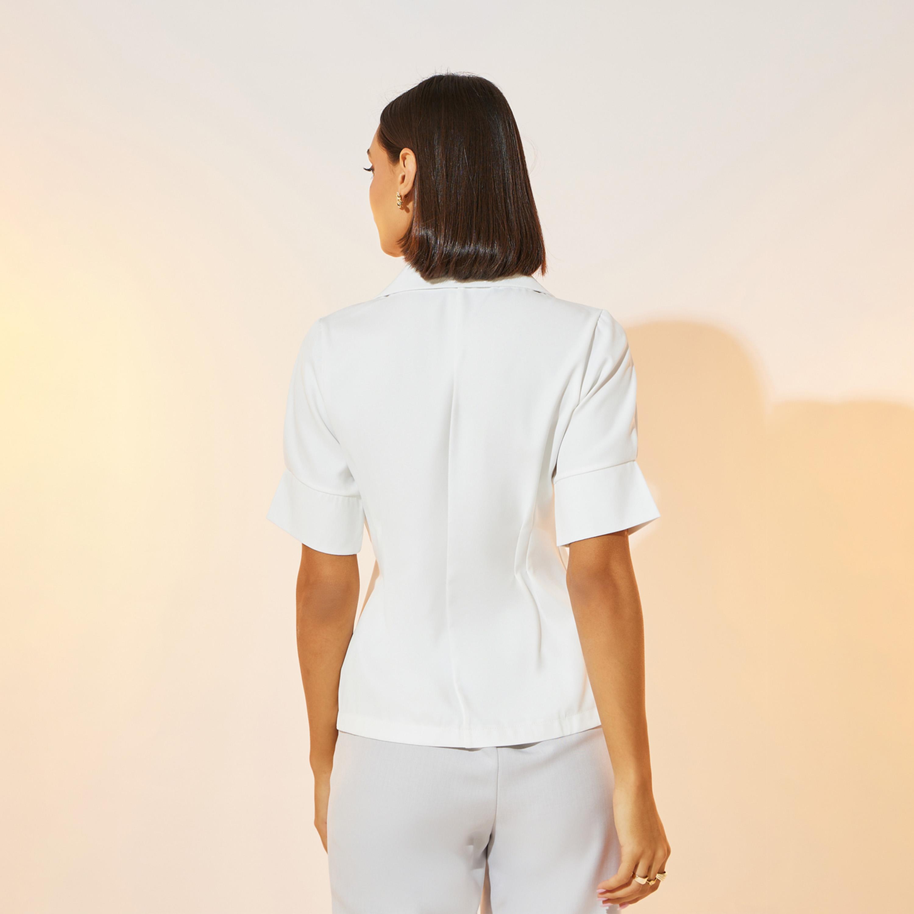Take Two Solid Notch Lapel Wrap Front Top-women-clothing-shirtsandblouses-blouses-image-5
