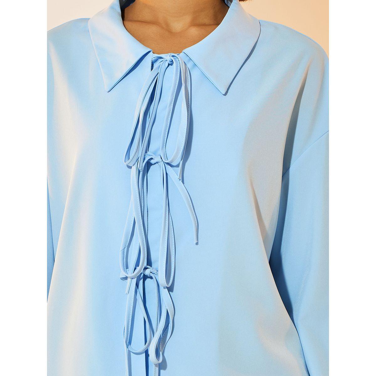 بلوزة سادة بربطة فيونكة وأكمام طويلة-women-clothing-shirtsandblouses-shirts-image-3