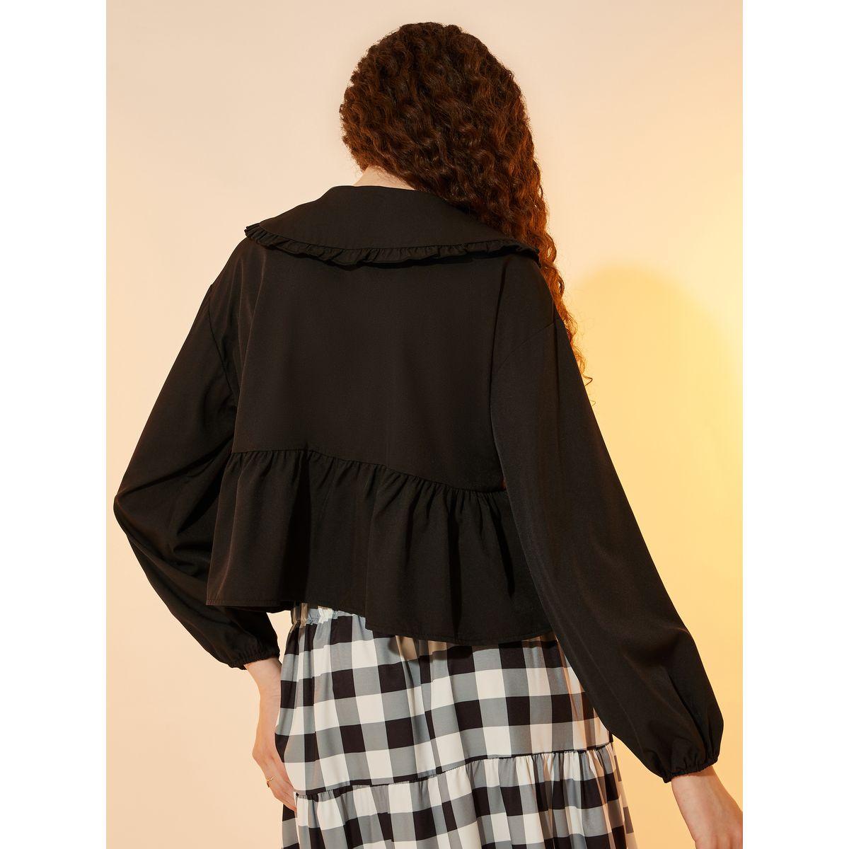 Take Two Peter Pan Collar Bow Tie Front Blouse-women-clothing-shirtsandblouses-shirts-image-4