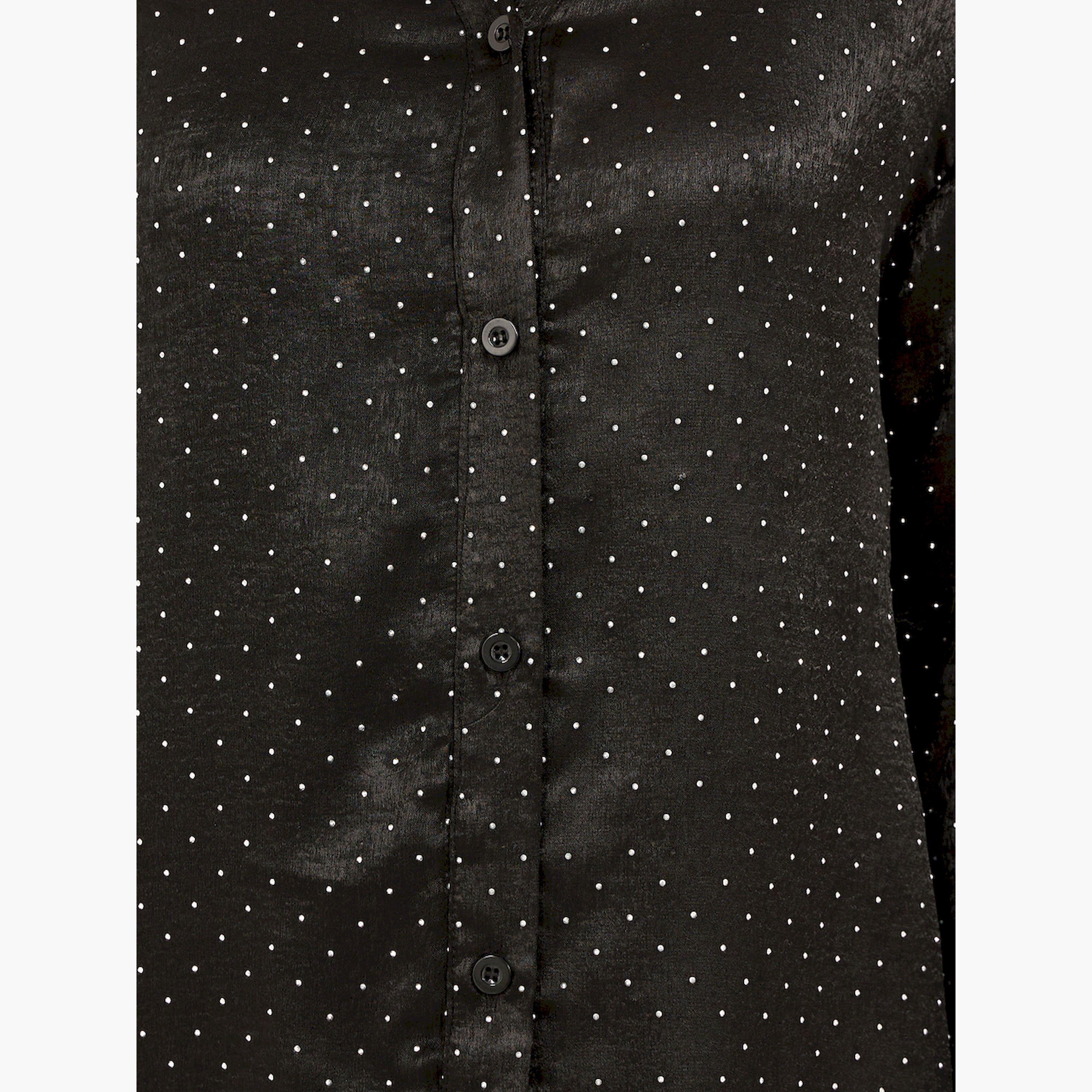 كيمونو ميدي مطبع بقصة عادية وأزرار-women-arabicclothing-abayas-image-4