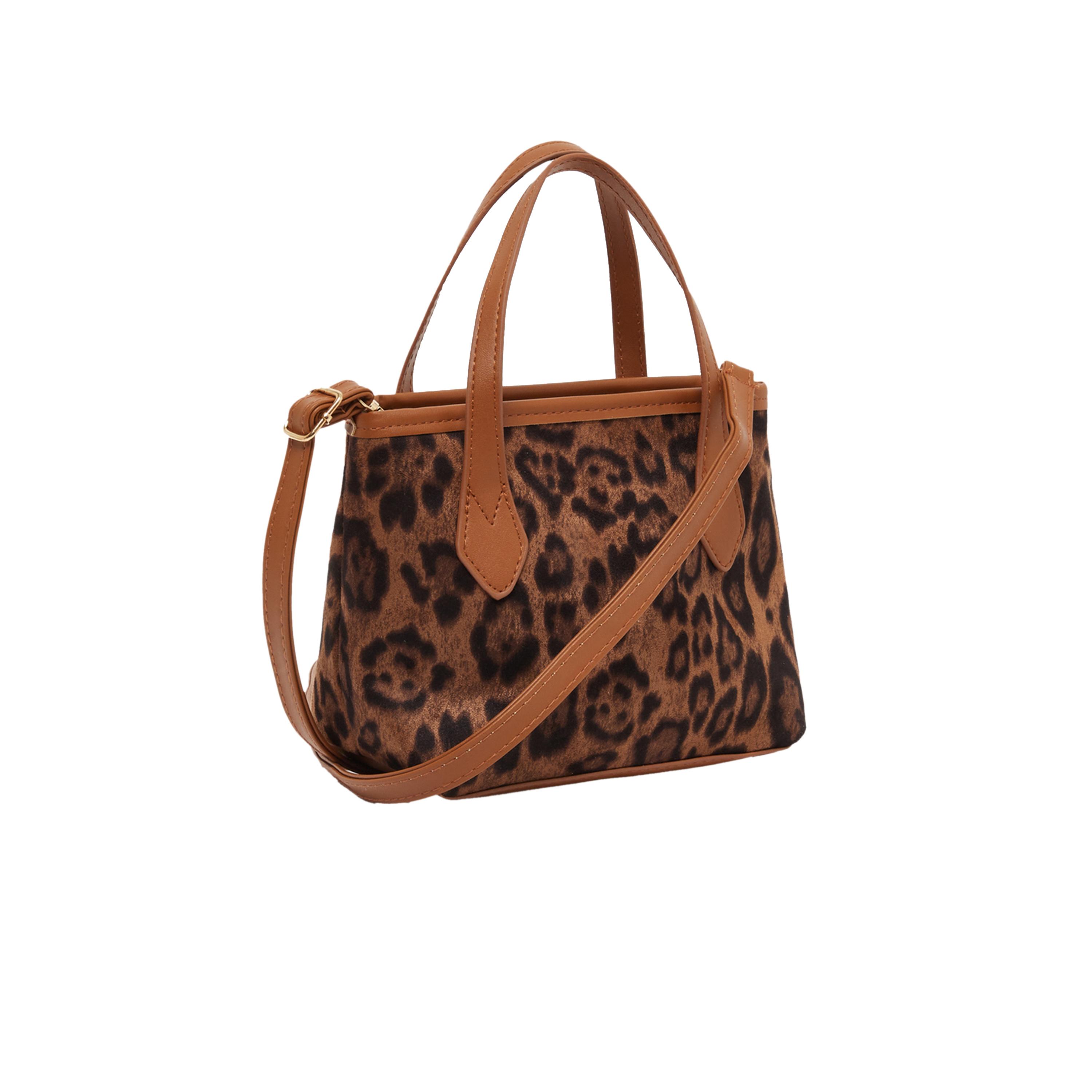 ستايلي - حقيبة يد بطبعة جلد النمر مع حزام قابل للتعديل-women-bagsandwallets-handbags-image-1