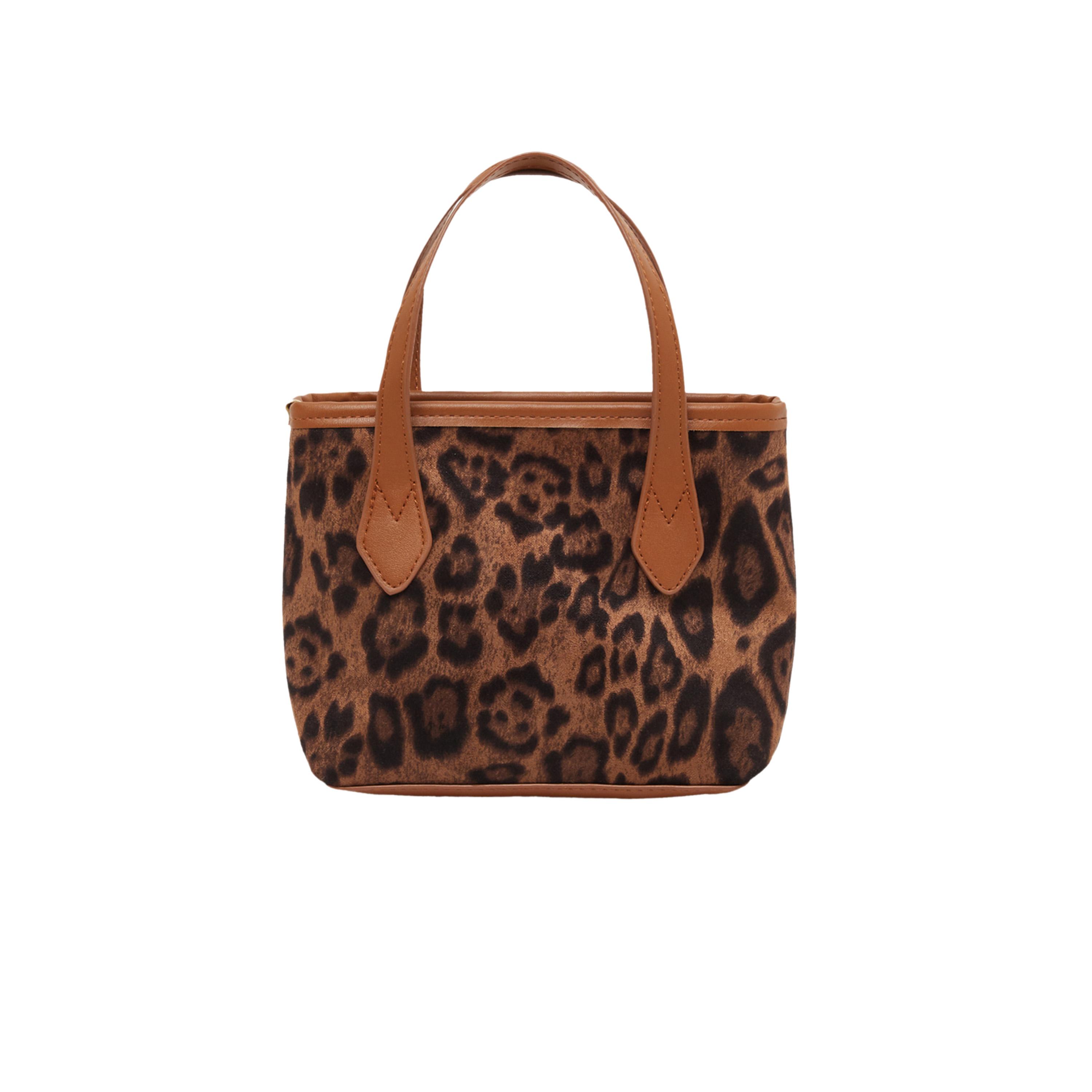 ستايلي - حقيبة يد بطبعة جلد النمر مع حزام قابل للتعديل-women-bagsandwallets-handbags-image-4