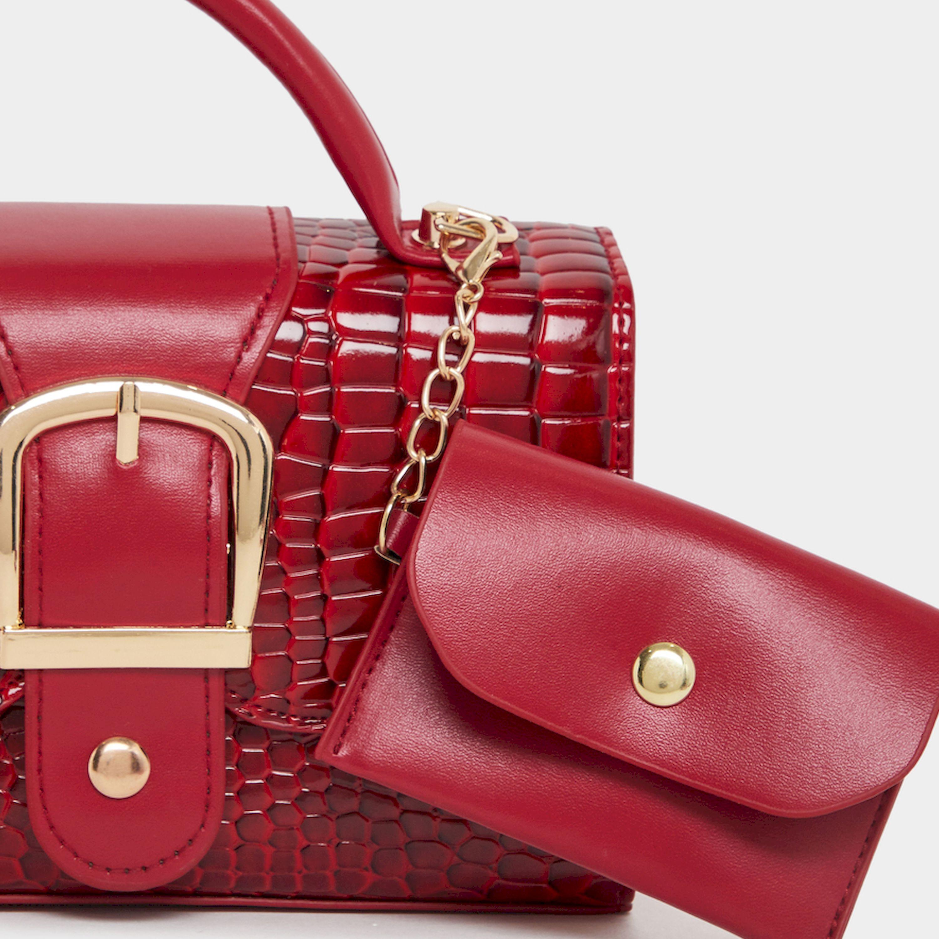 ستايلي - حقيبة مدينة بتصميم جلد التمساح مع حافظة-women-bagsandwallets-handbags-image-5