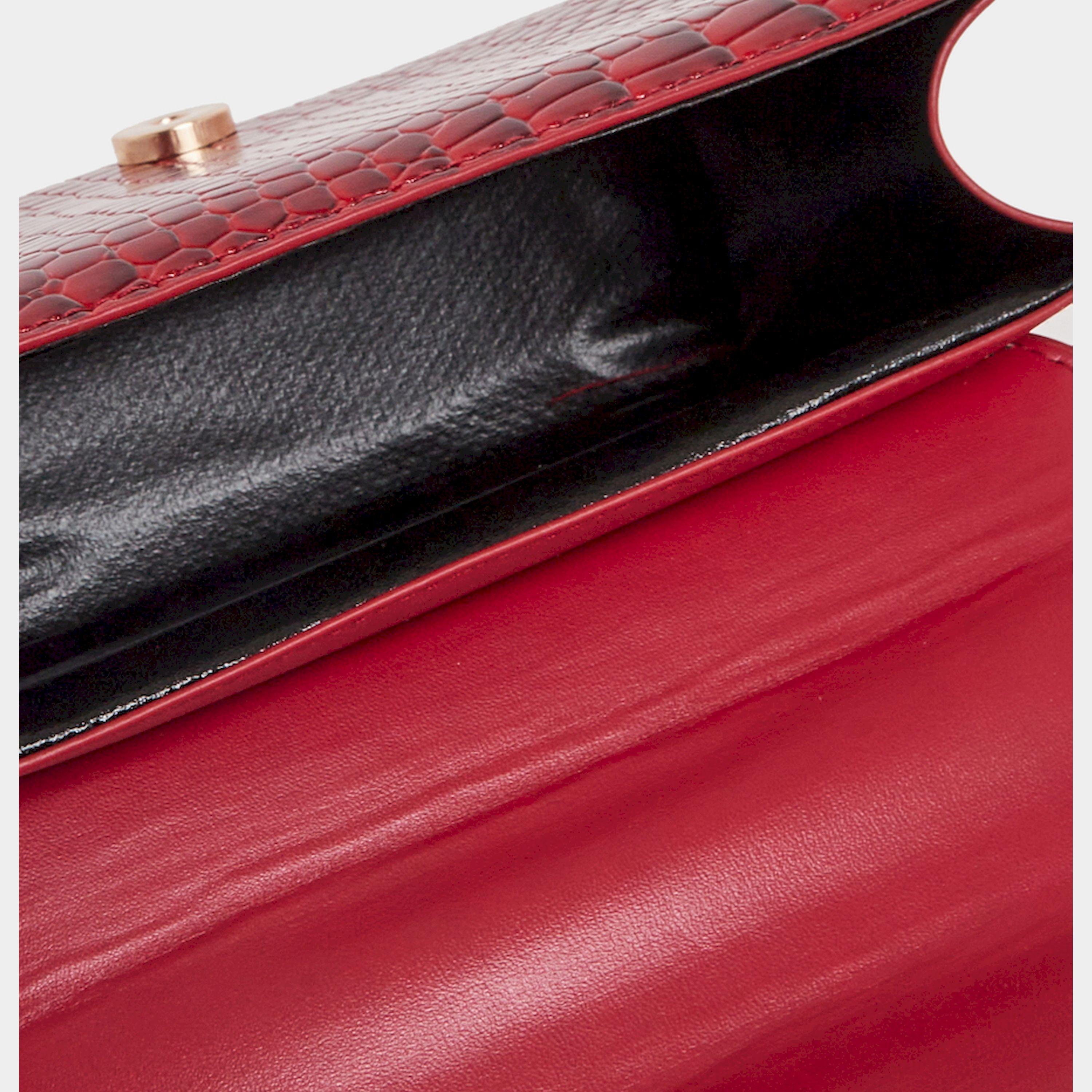 Styli Croc Skin Textured City Bag With Pouch-women-bagsandwallets-handbags-image-6