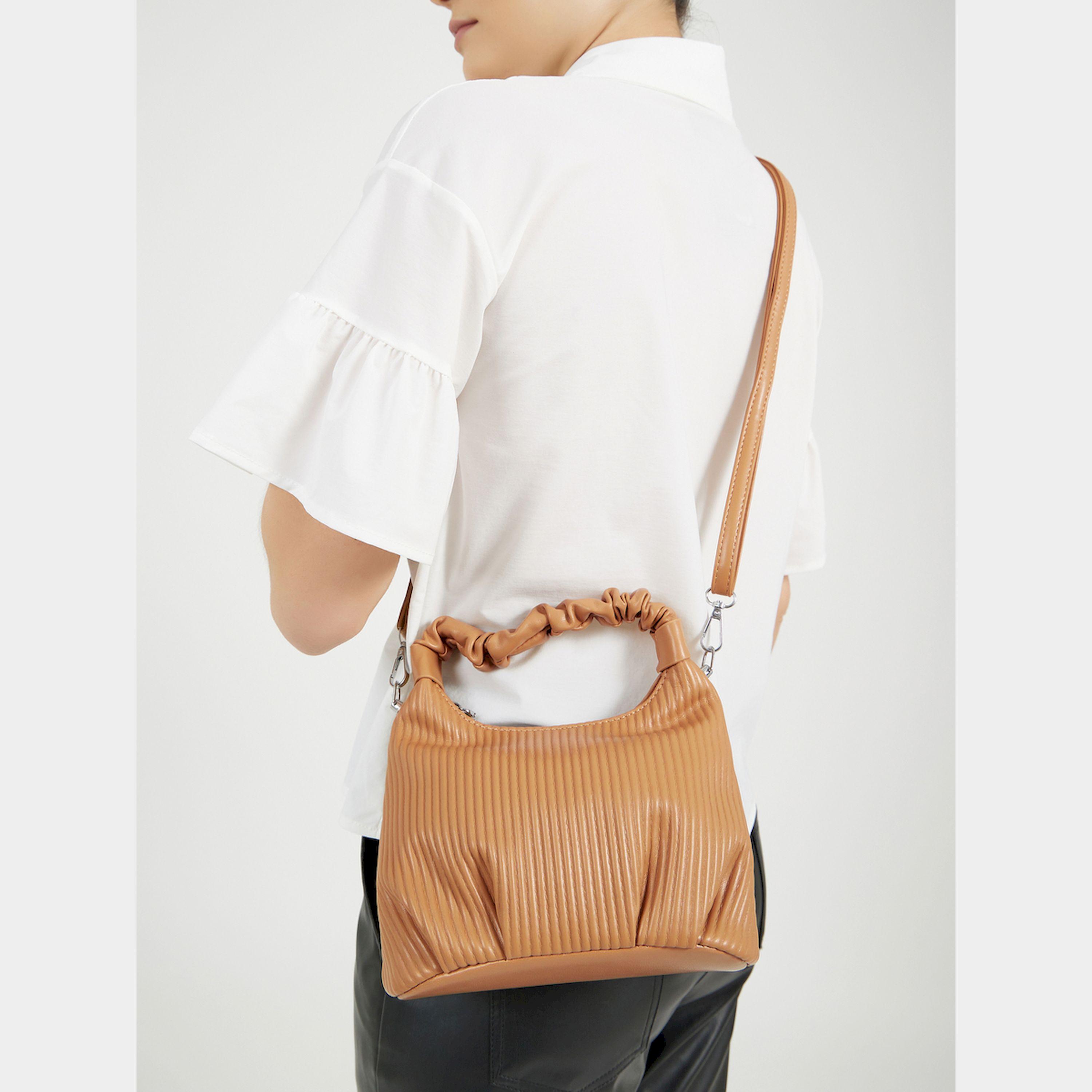 Styli Textured Mini Handbag With Detachable Strap-women-bagsandwallets-handbags-image-2