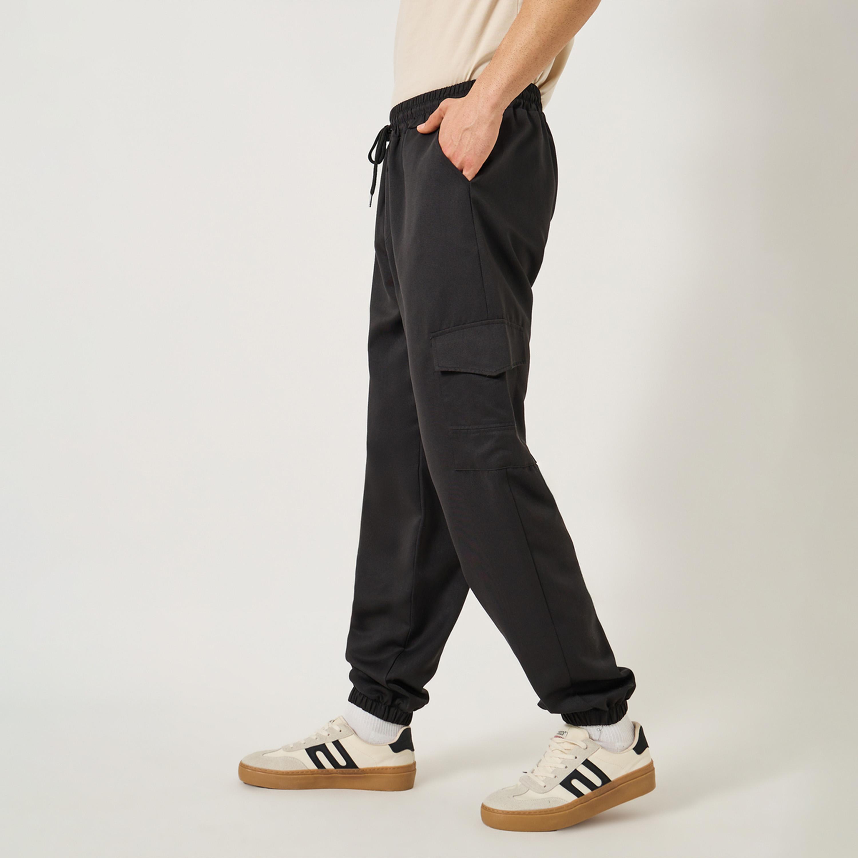 Styli Mid Rise Slim Fit Cargo Pant with Drawstring-men-clothing-sportswearandactivewear-bottoms-image-1