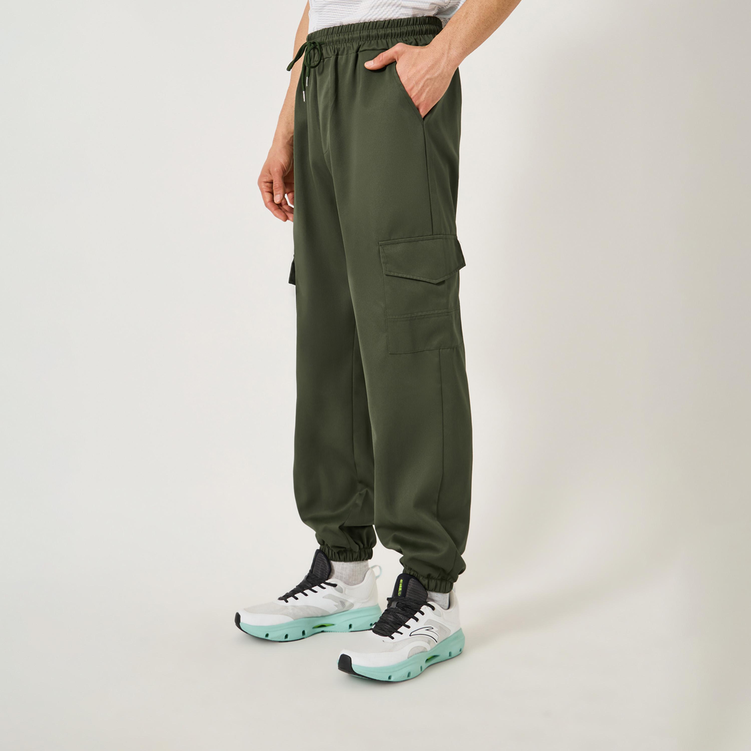 Styli Mid Rise Slim Fit Cargo Pant with Drawstring-men-clothing-sportswearandactivewear-bottoms-image-1