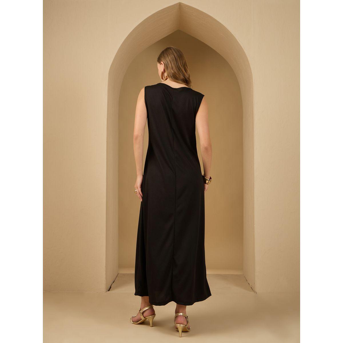 قفطان مطبع بالكامل بطبعة زهور مع فستان-women-arabicclothing-kaftan-image-8