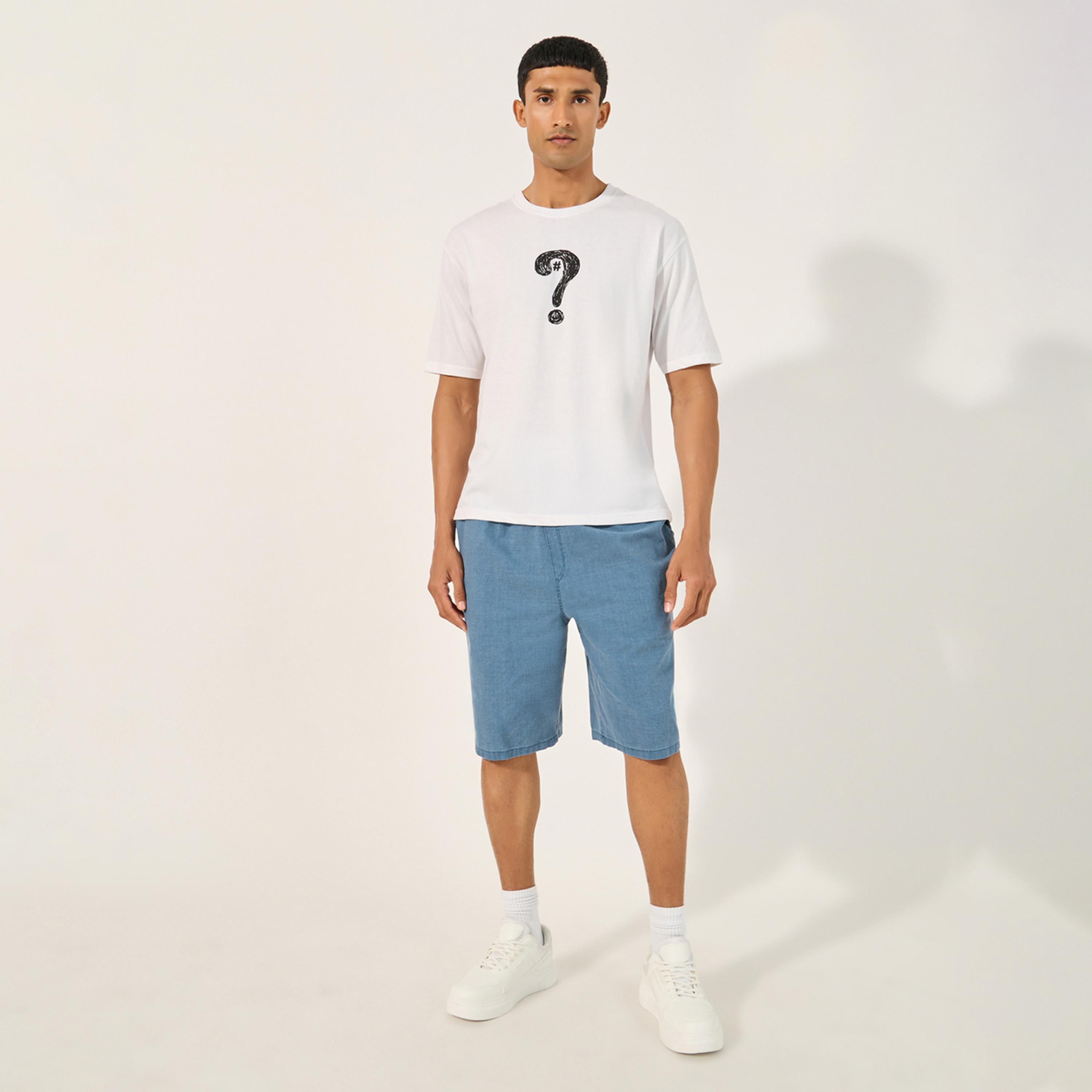 Styli Mid Rise Stretch Loose Fit Woven Shorts-men-clothing-bottoms-shorts-image-2