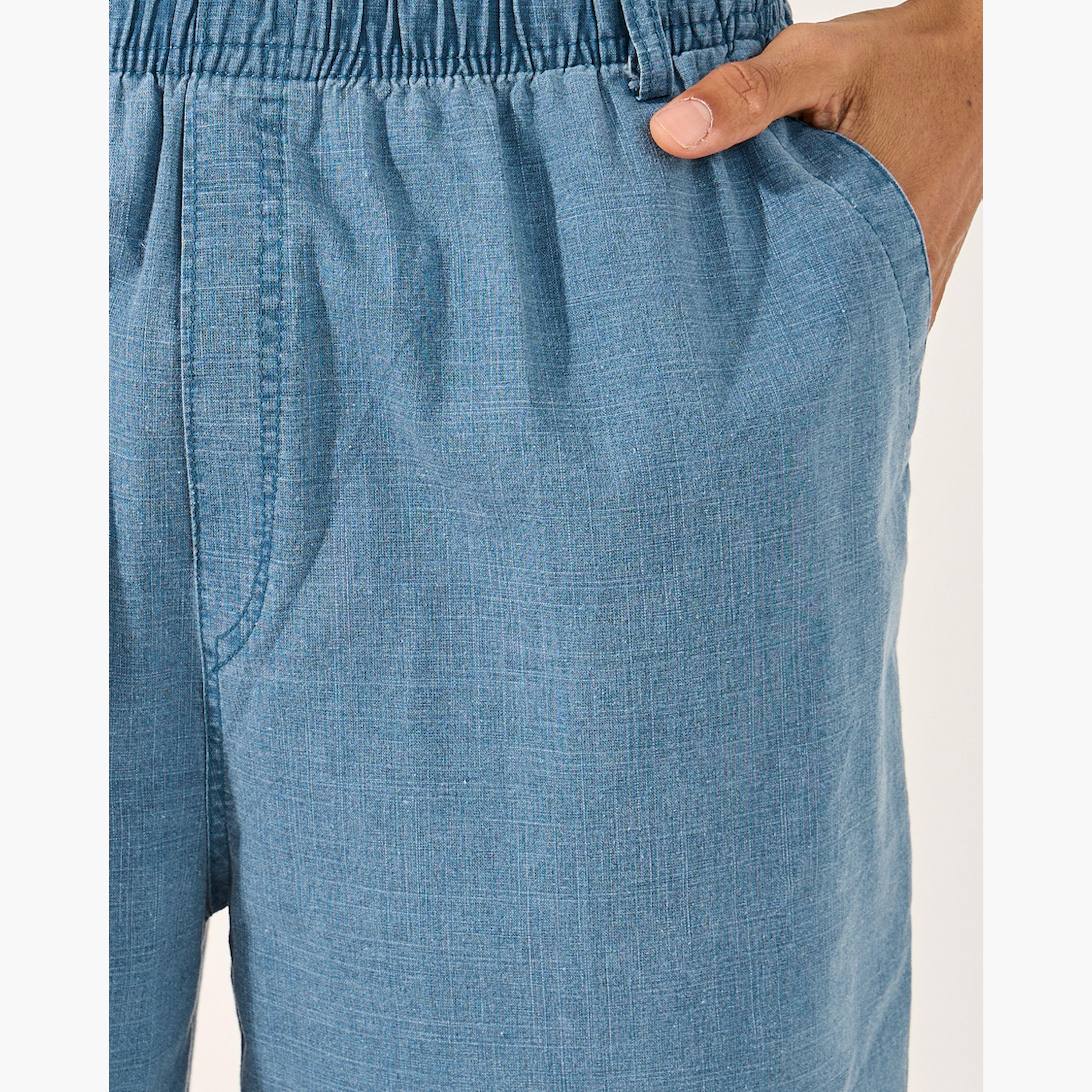 Styli Mid Rise Stretch Loose Fit Woven Shorts-men-clothing-bottoms-shorts-image-3