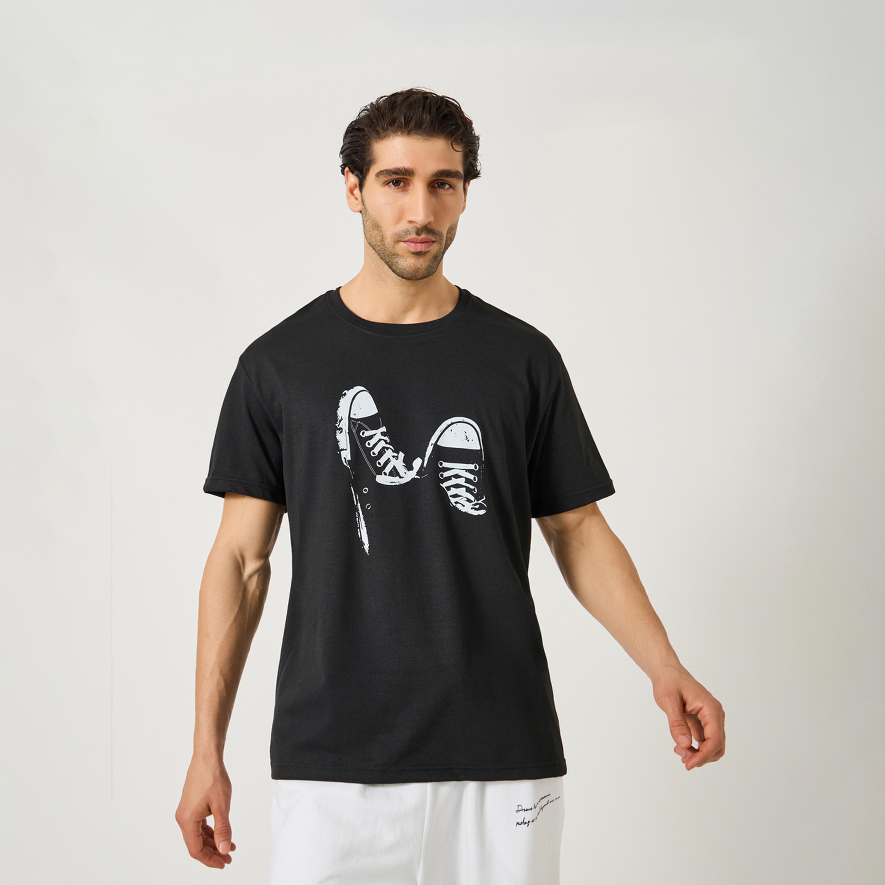 Styli Graphic Print Round Neck Oversized T-Shirt-men-clothing-tshirtsandpolos-tshirts-image-1