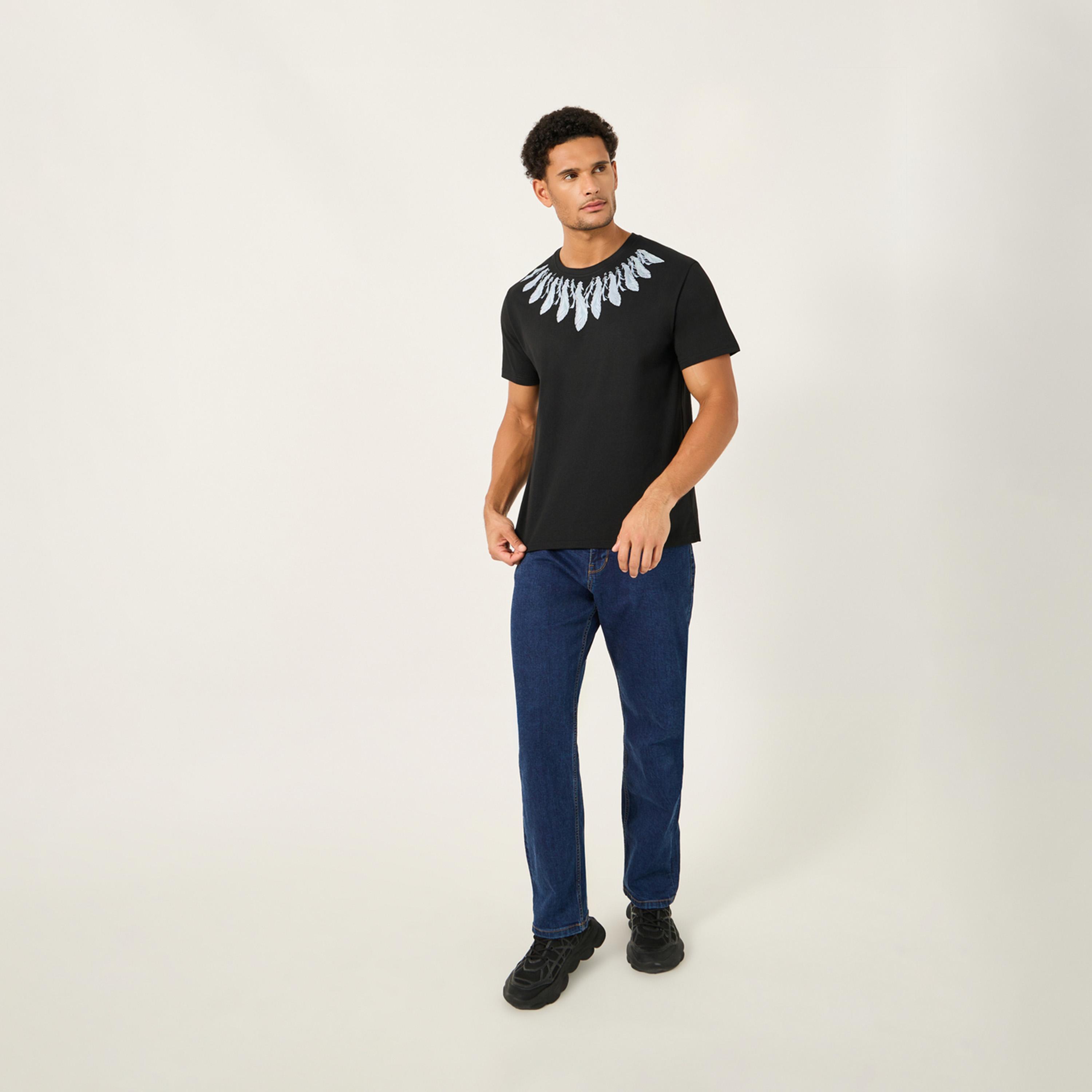 ستايلي - تي شيرت كبير الحجم بياقة دائرية وطبعة-men-clothing-tshirtsandpolos-tshirts-image-2