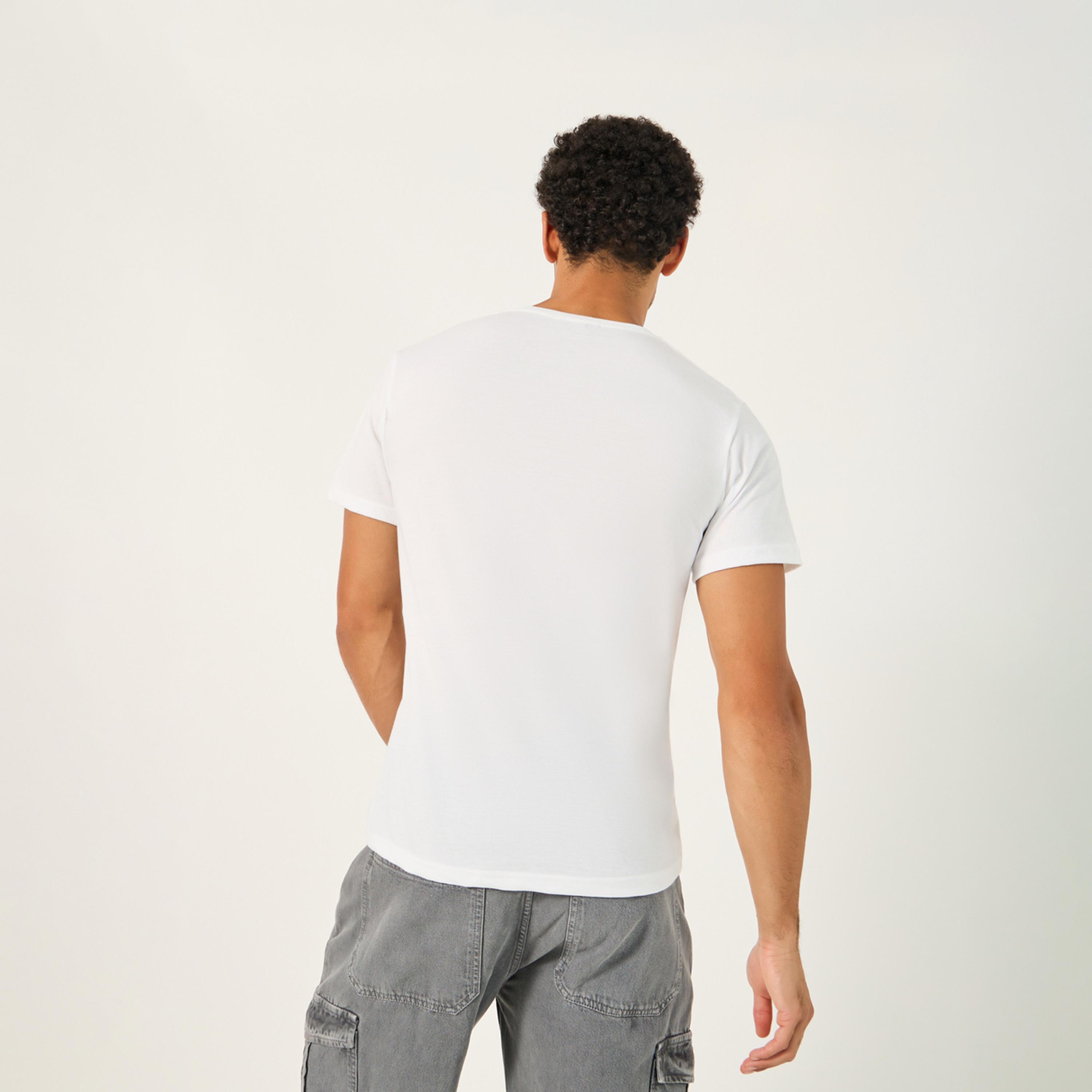 ستايلي - تي شيرت كبير الحجم بياقة دائرية وطبعة-men-clothing-tshirtsandpolos-tshirts-image-4