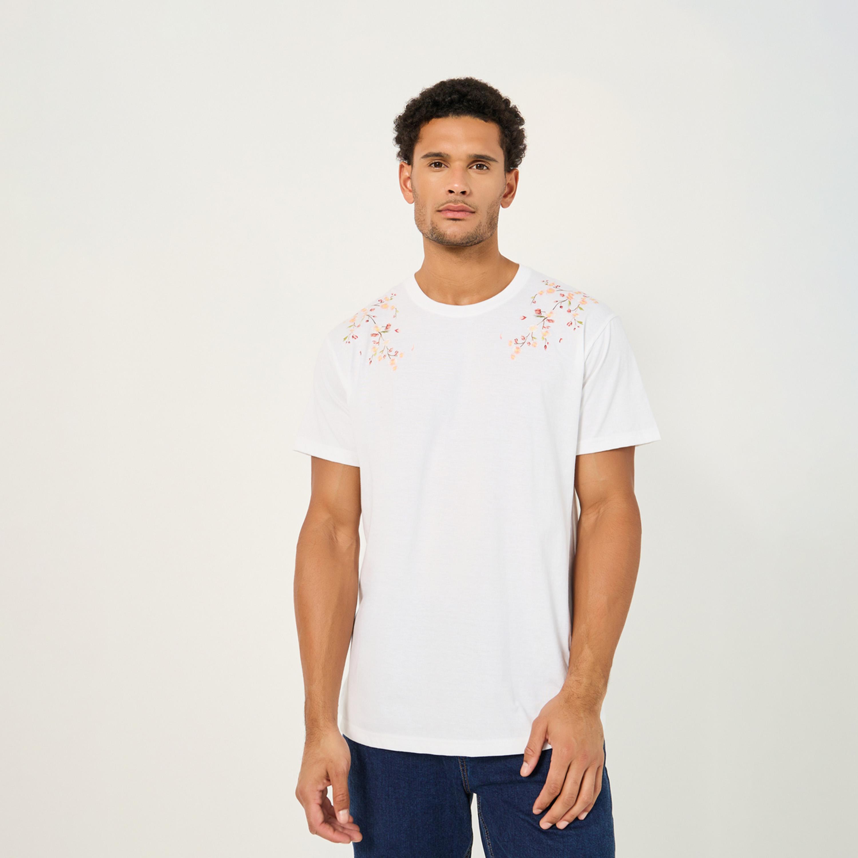 Styli Placement Print Oversized Round Neck T-Shirt-men-clothing-tshirtsandpolos-tshirts-image-1