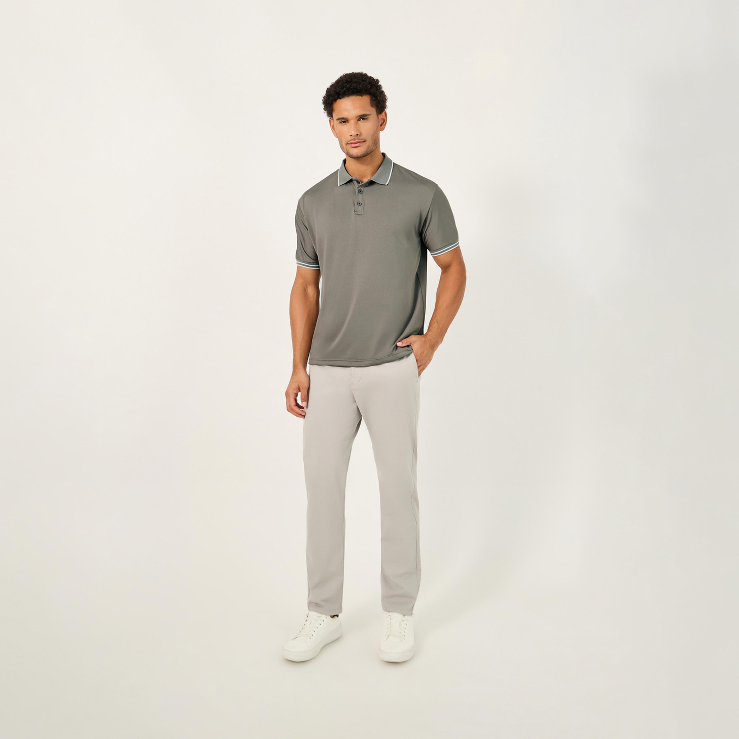 Styli Regular Fit Contrast Tipped Detail Collar Polo-men-clothing-tshirtsandpolos-polos-image-2