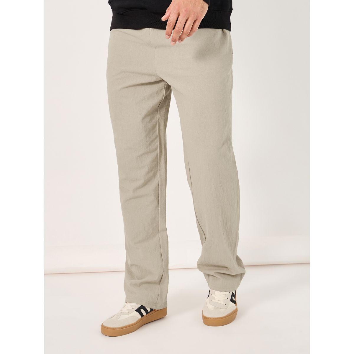 Relaxed Fit Drawcord Waist Woven Pants-men-clothing-bottoms-trousersandchinos-trousers-image-1