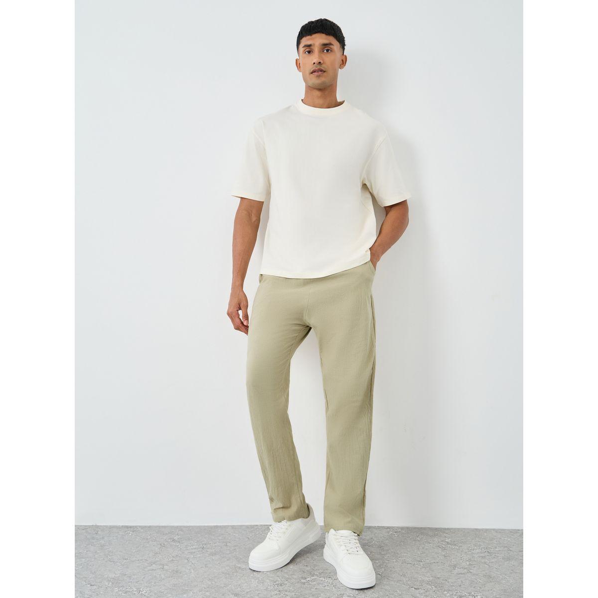 Styli Relaxed Fit Drawstring Waist Woven Pants-men-clothing-bottoms-joggers-image-2