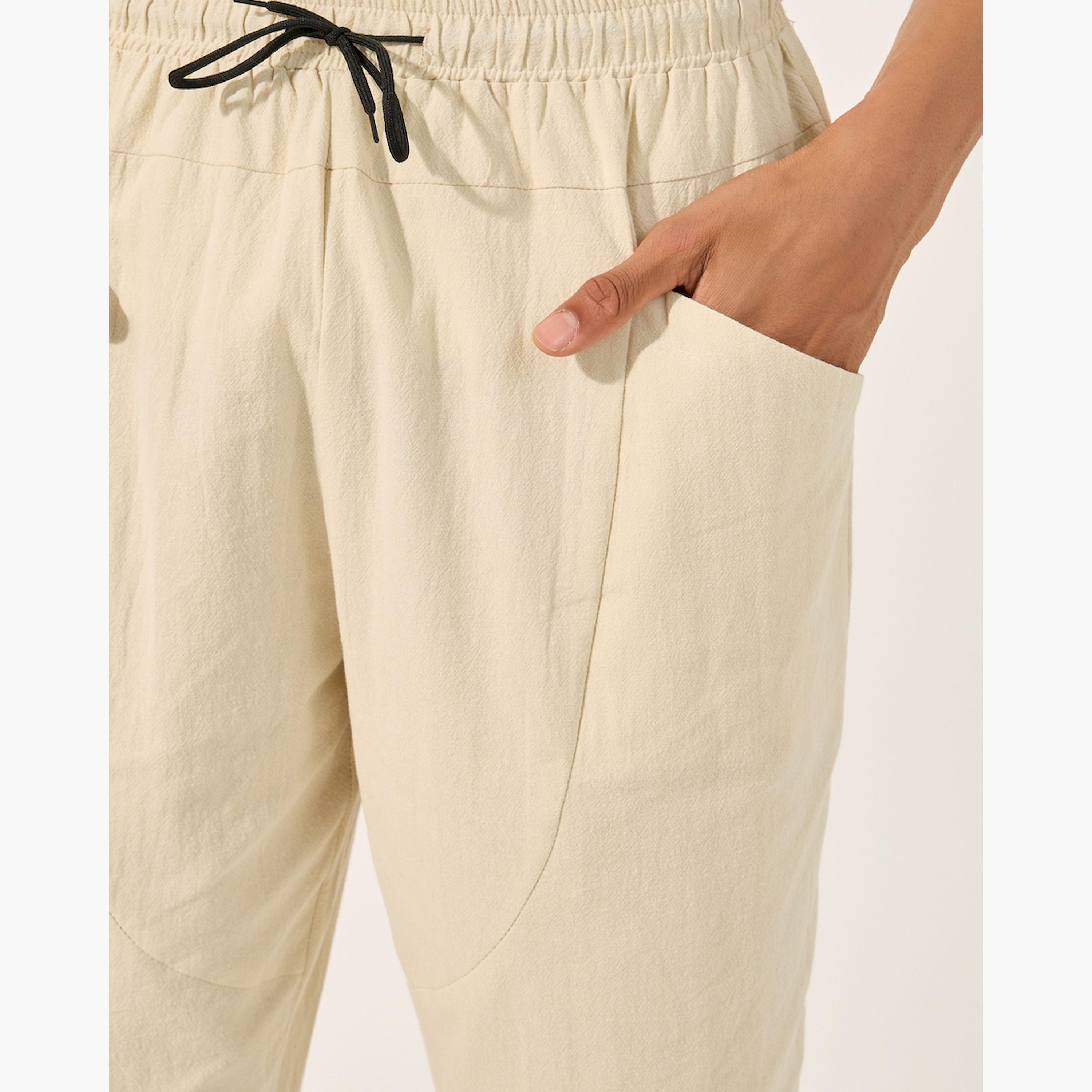 Styli Cotton Linen Woven Pant with Drawstring-men-clothing-bottoms-trousersandchinos-trousers-image-3
