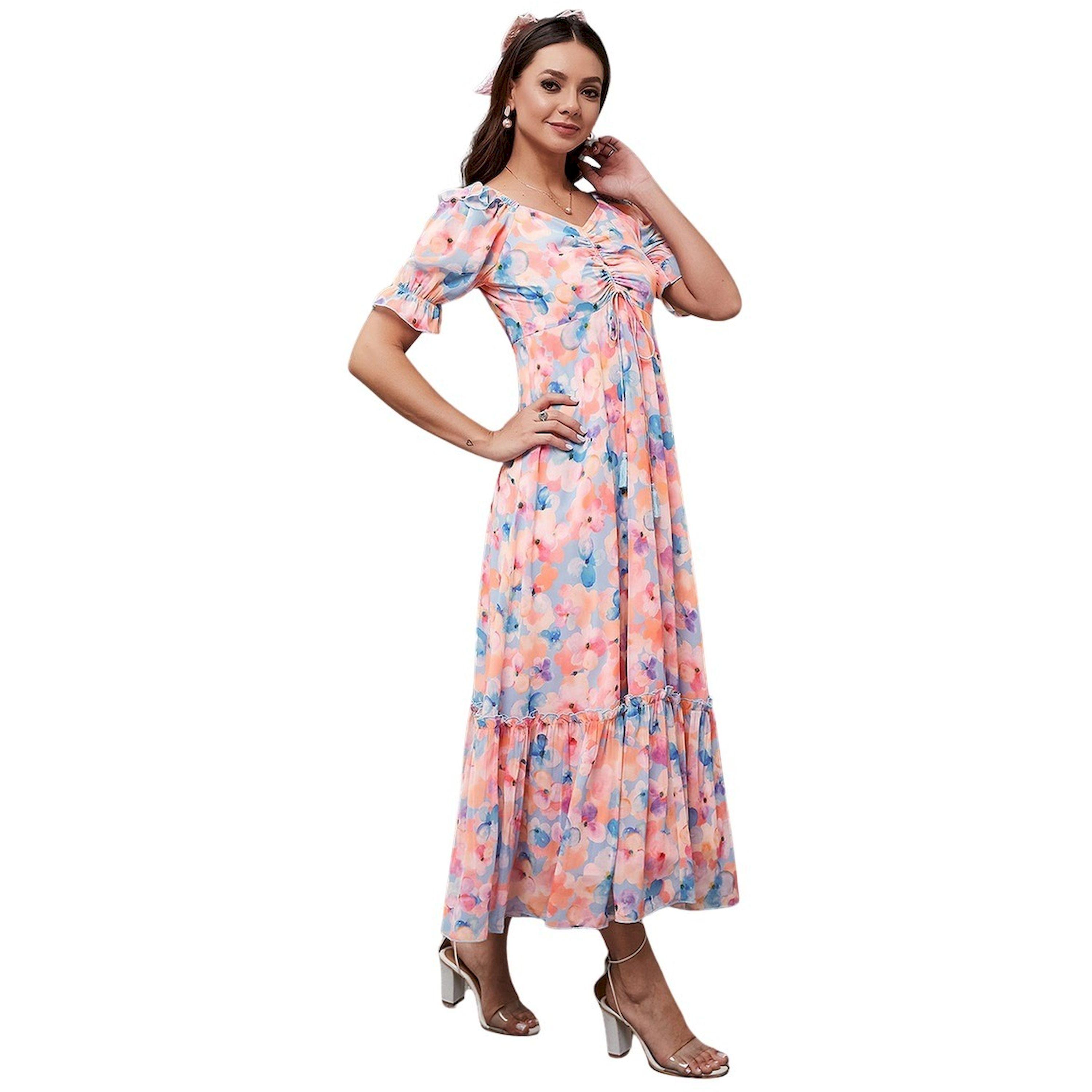 Styli Floral Printed Ruched A-Line Maxi Dress-women-clothing-dresses-image-3