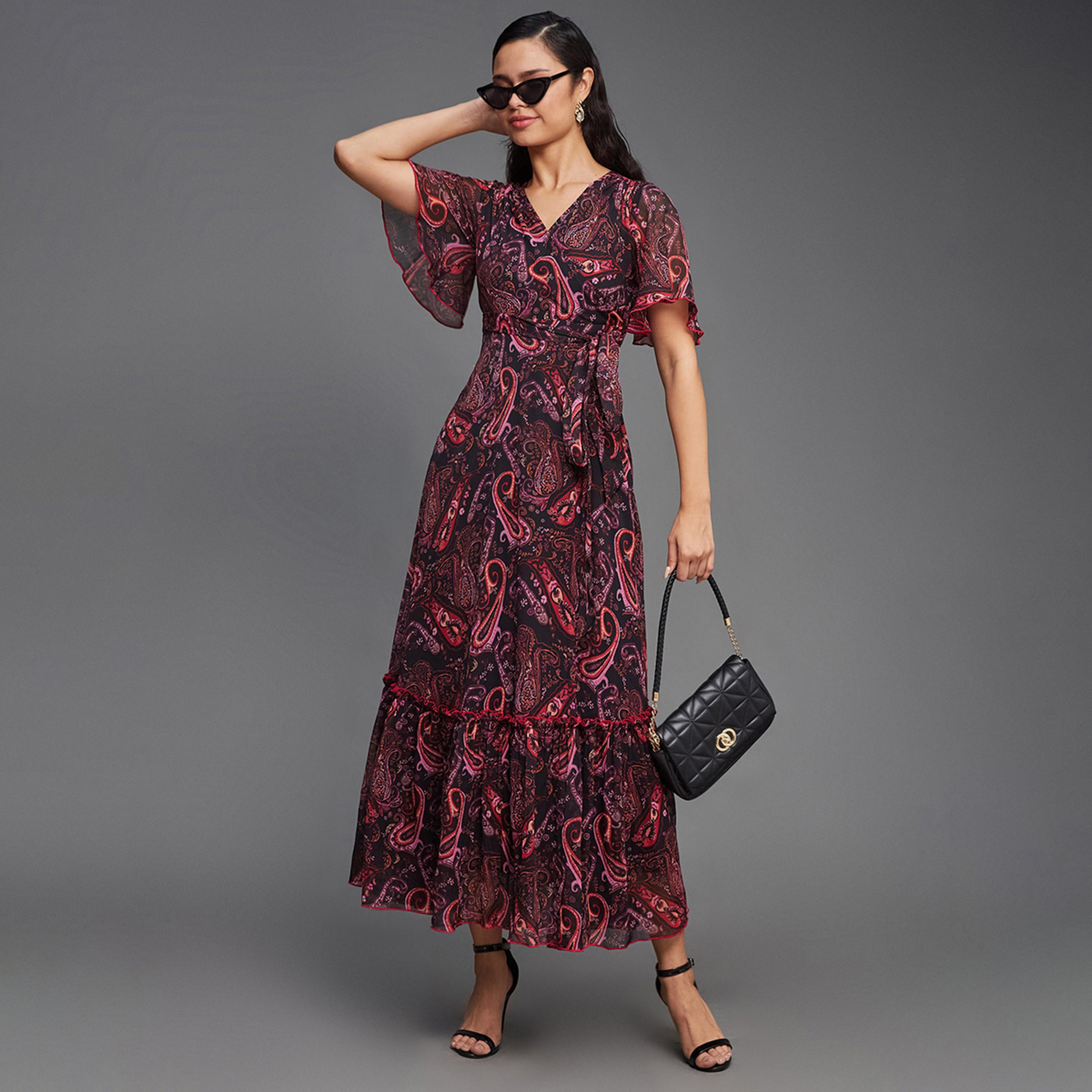 Styli Paisley Printed Wrap Look A-Line Maxi Dress-women-clothing-dresses-image-3