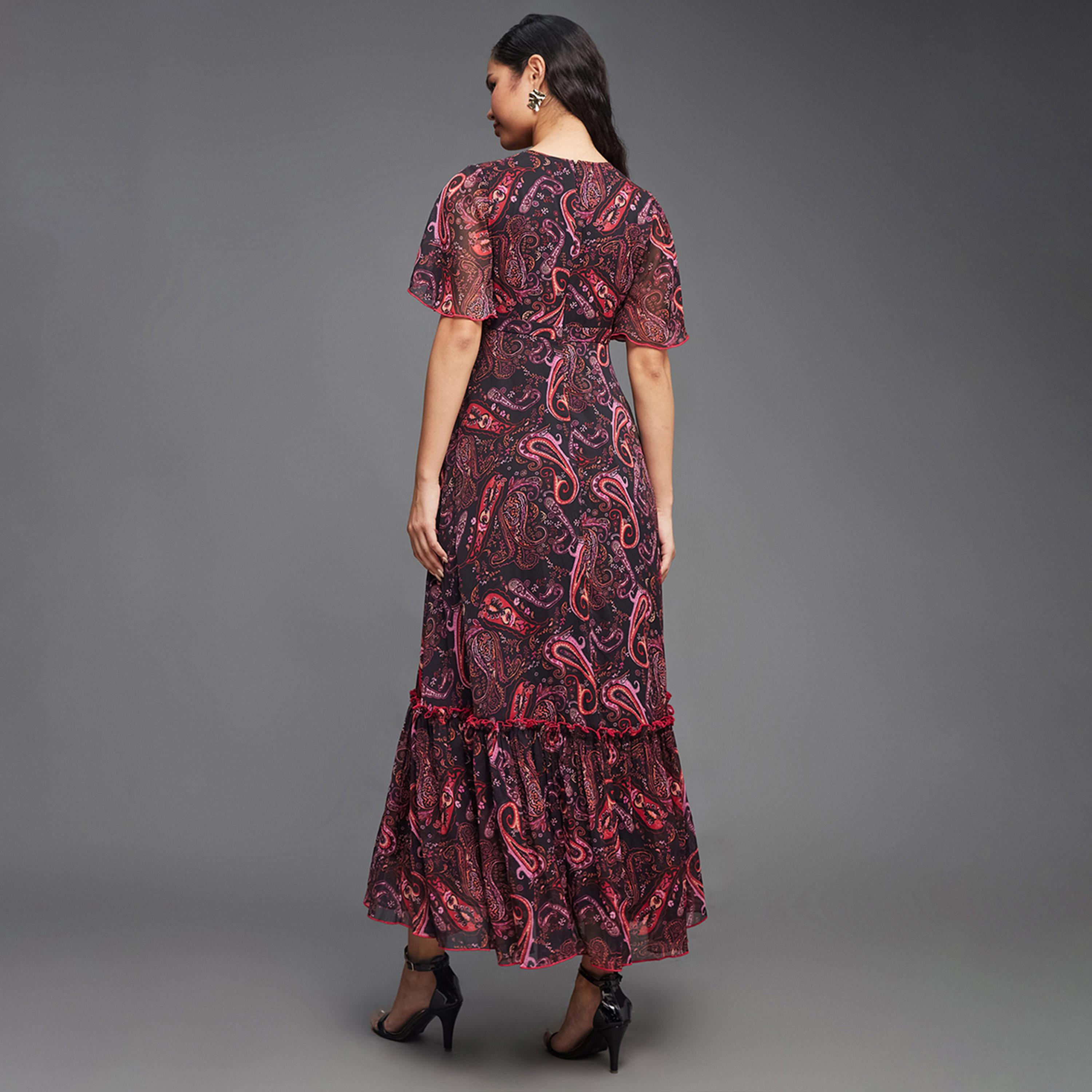 Styli Paisley Printed Wrap Look A-Line Maxi Dress-women-clothing-dresses-image-5