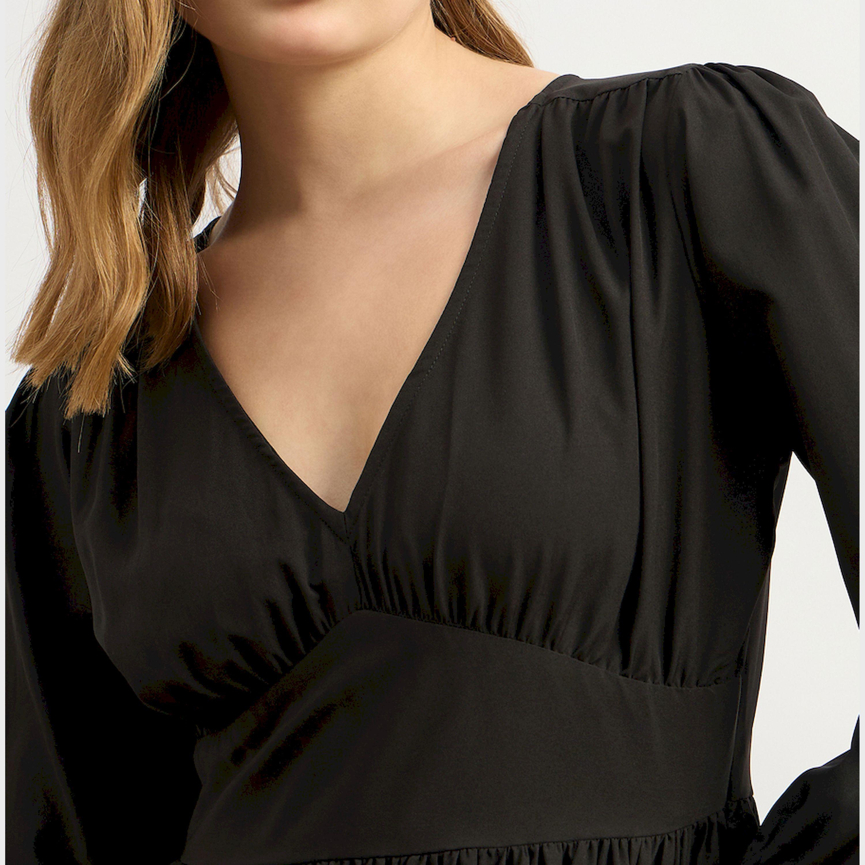 ستايلي - فستان ماكسي موتلي كرو مطبوع بالكامل بقصة A مع تفاصيل ربطة للياقة-women-clothing-dresses-image-4
