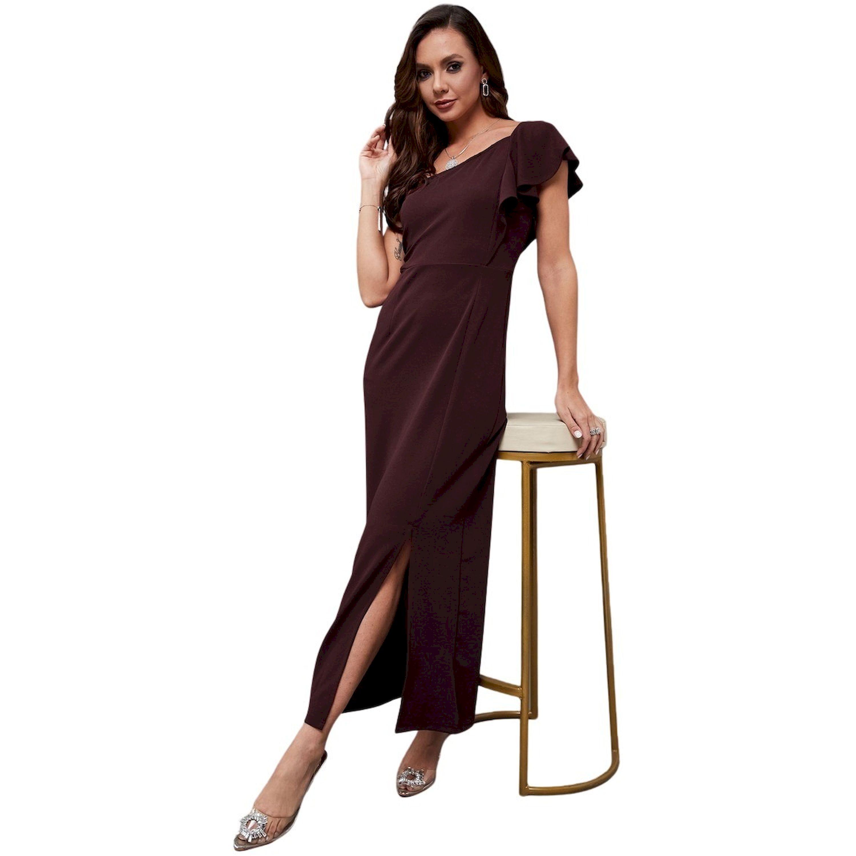 ستايلي -  فستان ماكسي ضيق بكتف واحد ورقبة متناسقة-women-clothing-dresses-image-6