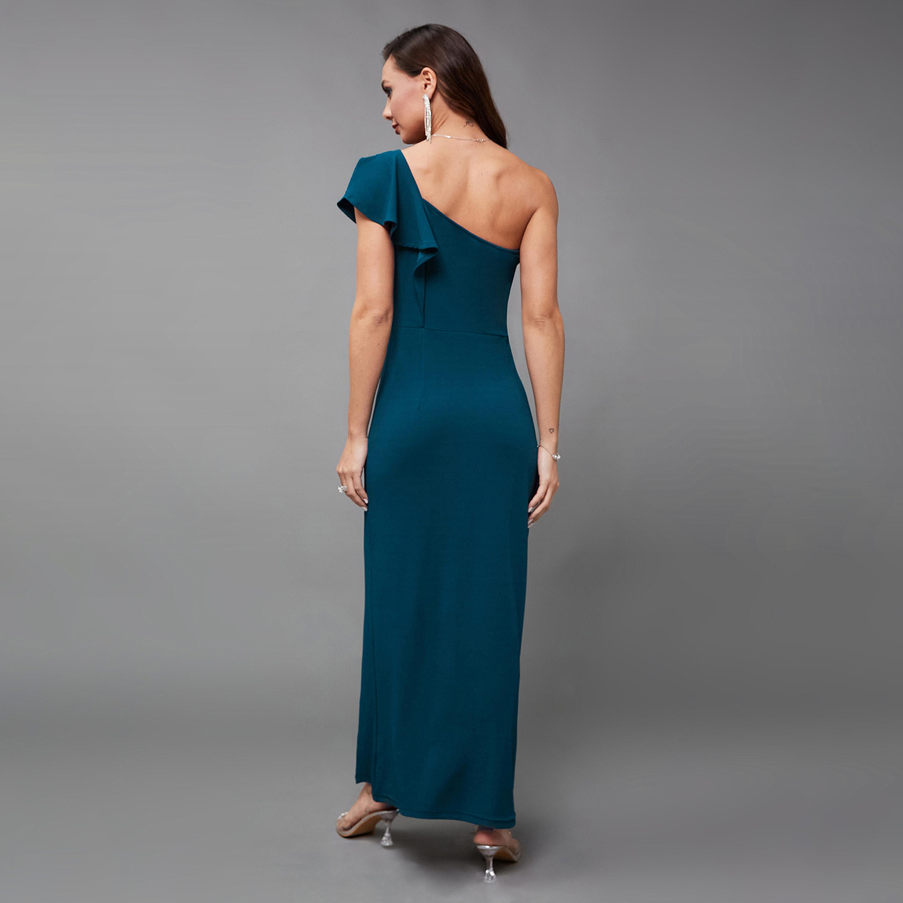ستايلي - فستان ماكسي ضيق مكشوف الكتفين-women-clothing-dresses-image-3