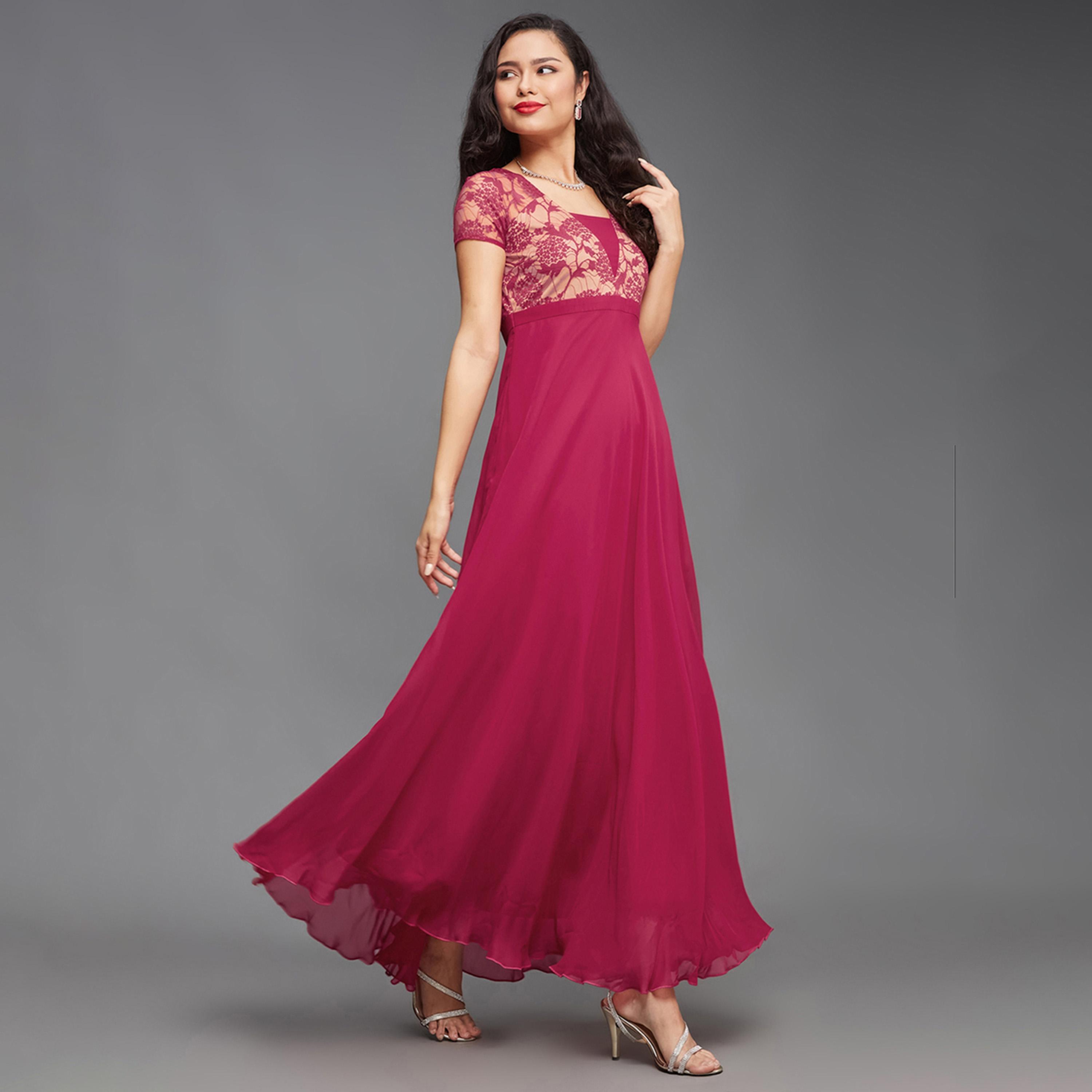 Styli Lace Insert Square Neck A-Line Maxi Dress-women-clothing-dresses-image-3